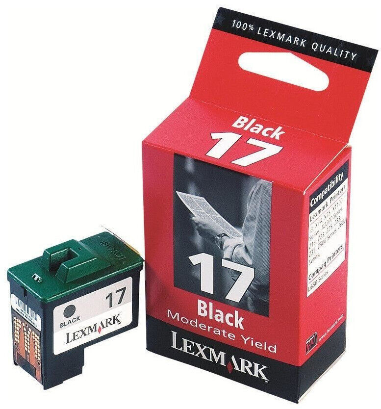 Original Lexmark Tintendruckkopfpatrone 17 Black for X 1100 1150 1200