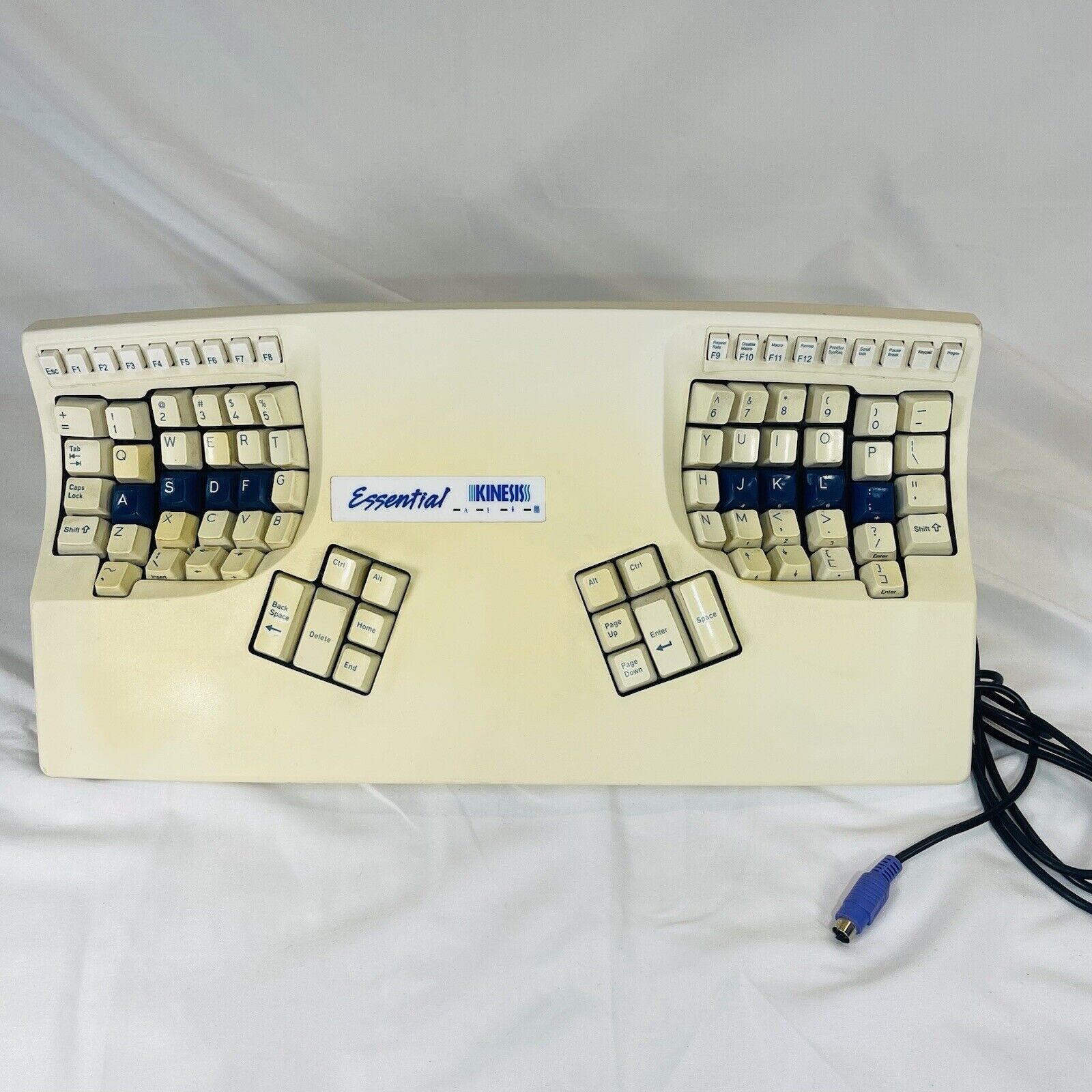 Kinesis Essential Ergonomic Keyboard PS/2 Terminal KB132PC RARE VINTAGE