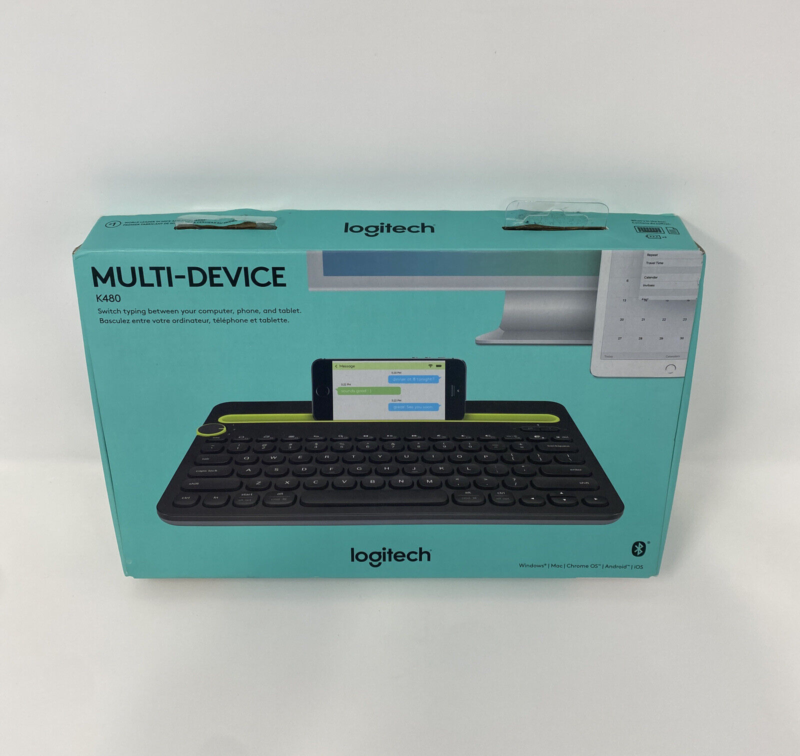 Logitech K480 Multi-Device Bluetooth Keyboard, 920-006342 , Black
