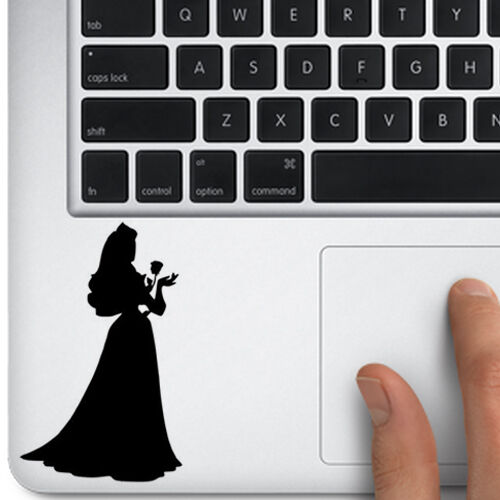 Sleeping Beauty Silhouette Decal for Trackpad Macbook Laptop keyboard Car window