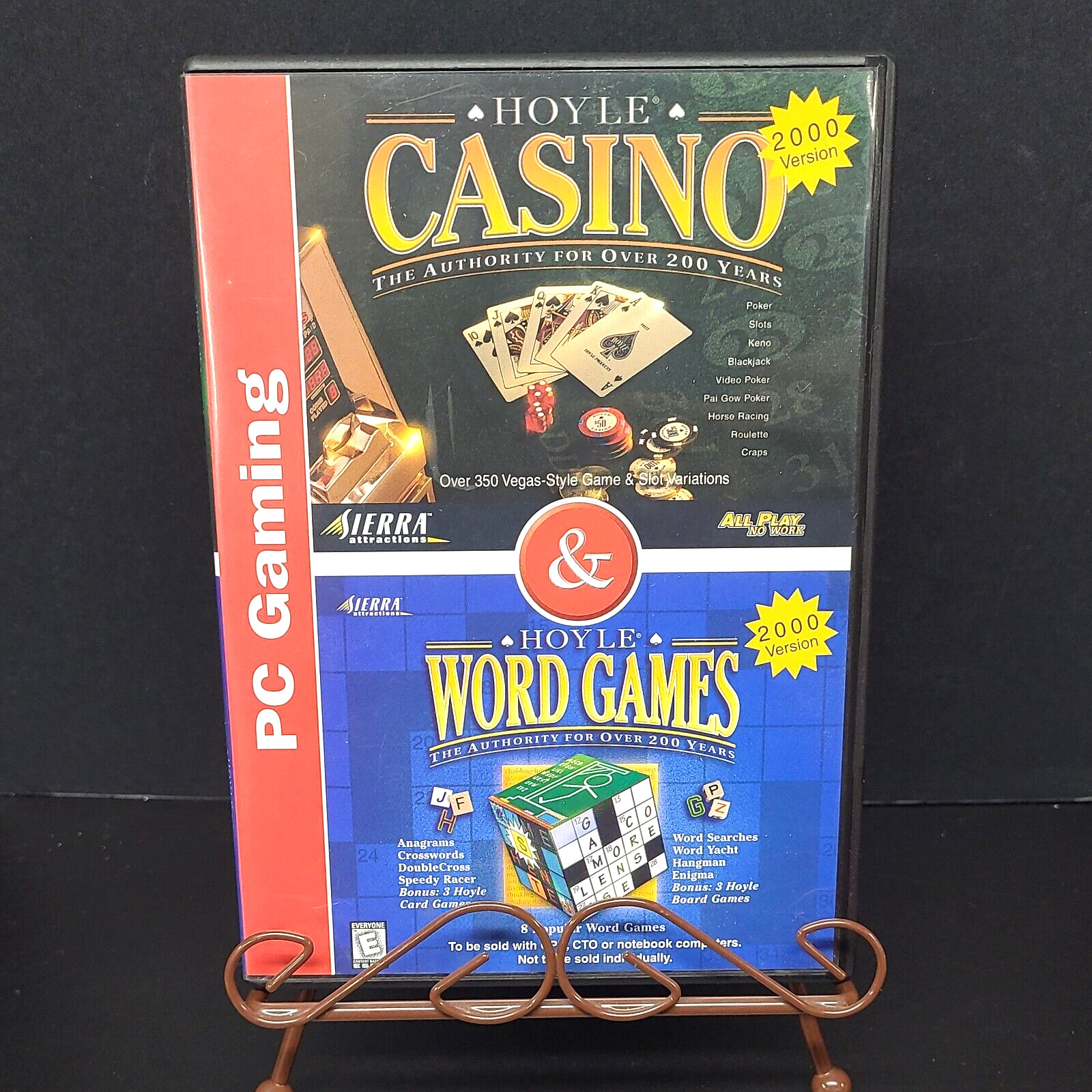 Hoyle Casino 2000 Version / Hoyle Word Games 2000 Version PC 2 Games CD ROM