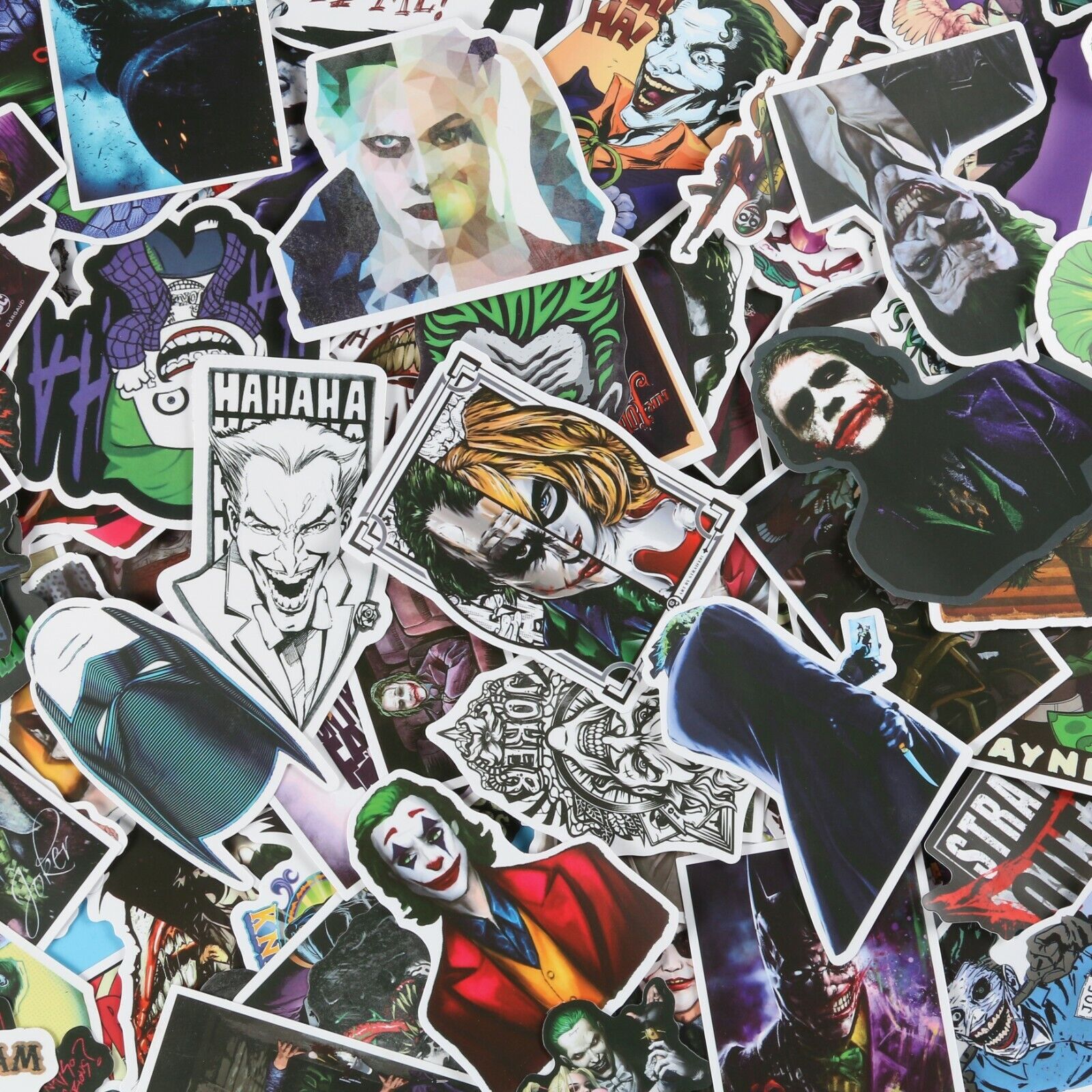 100pcs JOKER stickers pack, DC comics movie Clown Joker stickers