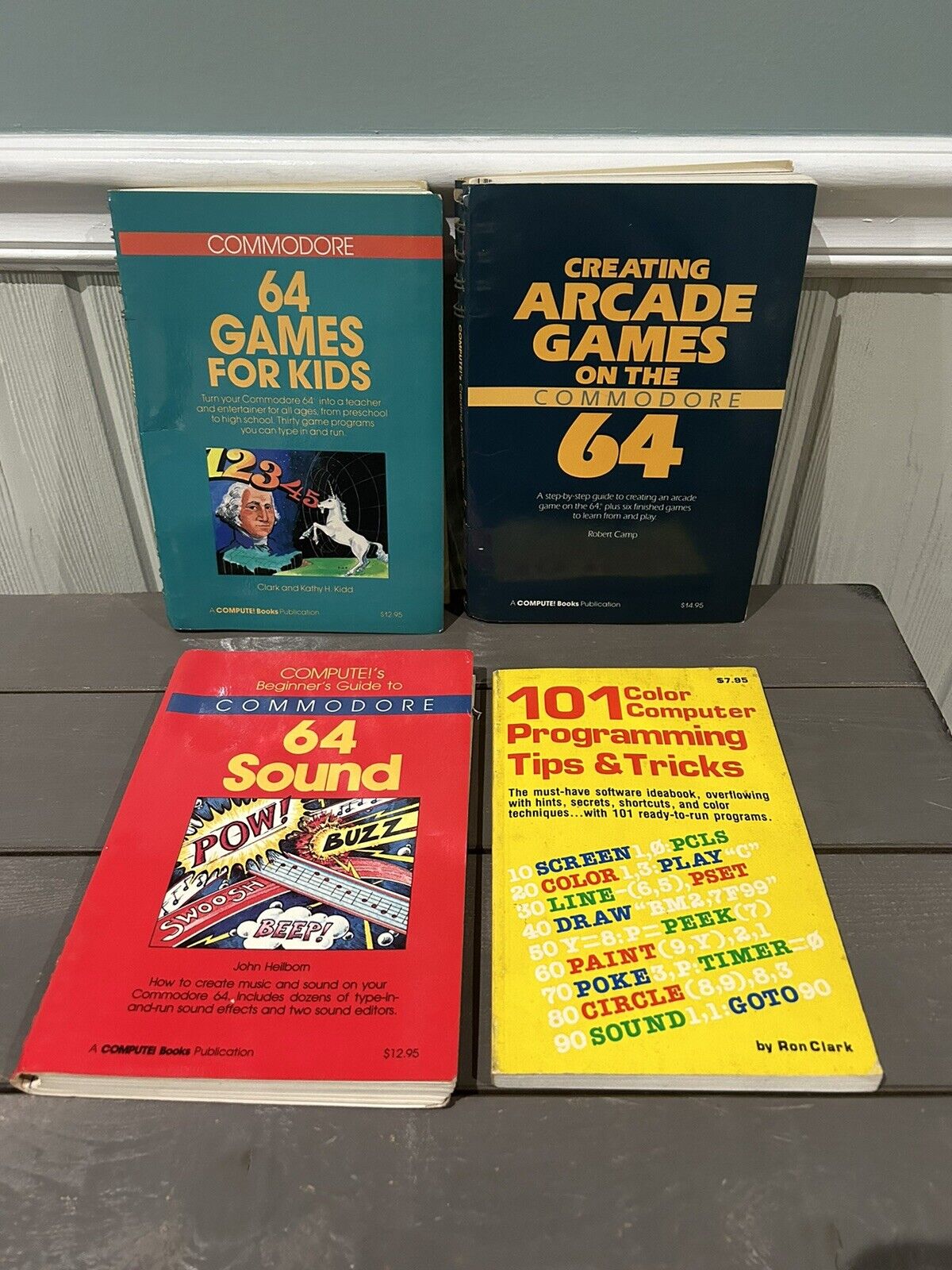 Vintage Commodore 64 Reference Books - Lot of 4 Books - Games, Sound, Etc.
