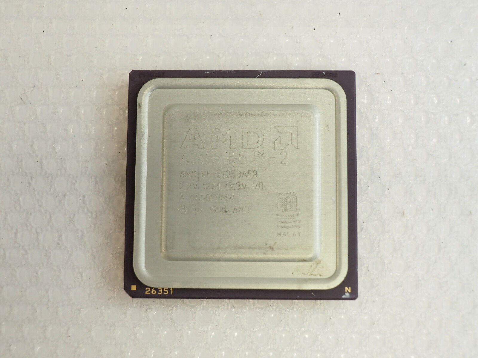 AMD K6-2 /350AFR 2.2V Core 3.3V I/O 1998 CPU Processor