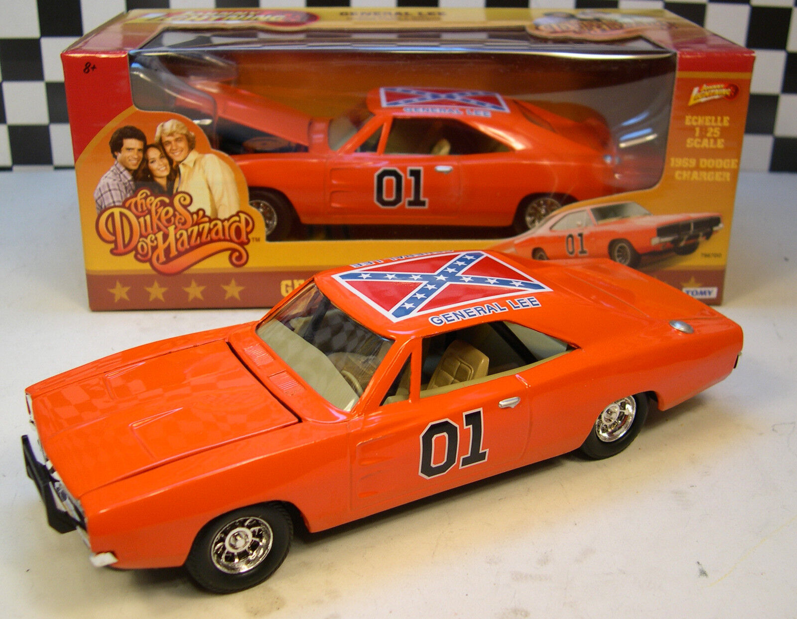 1:25 SCALE DUKES OF HAZZARD GENERAL LEE ORANGE 1969 DODGE CHARGER