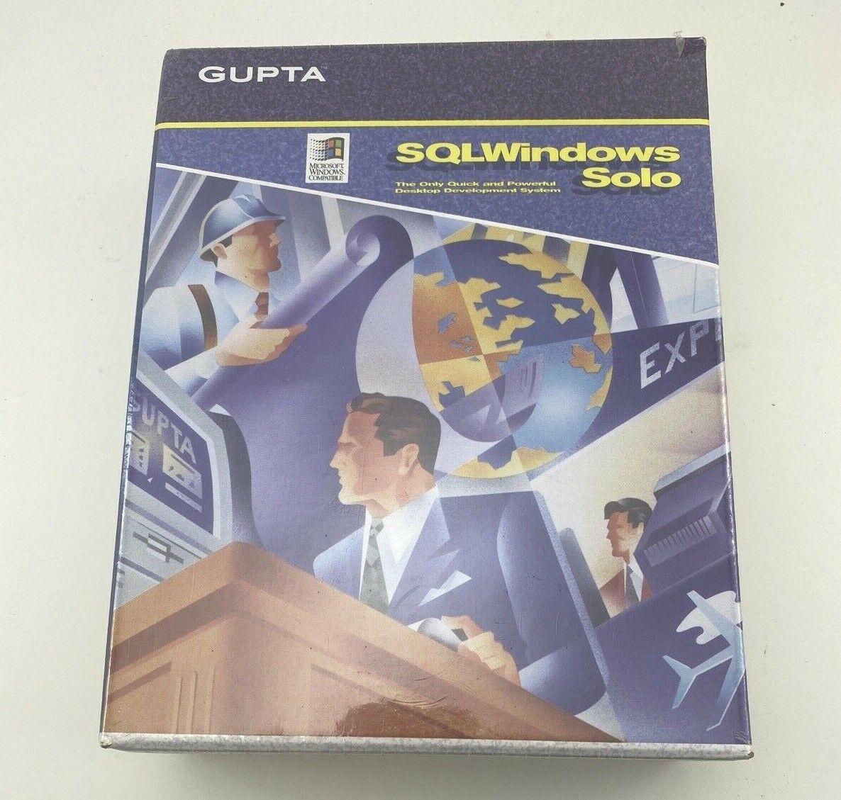 Vintage Computer Software Gupta SQLWindows Solo SQL Windows 5.0 3.5