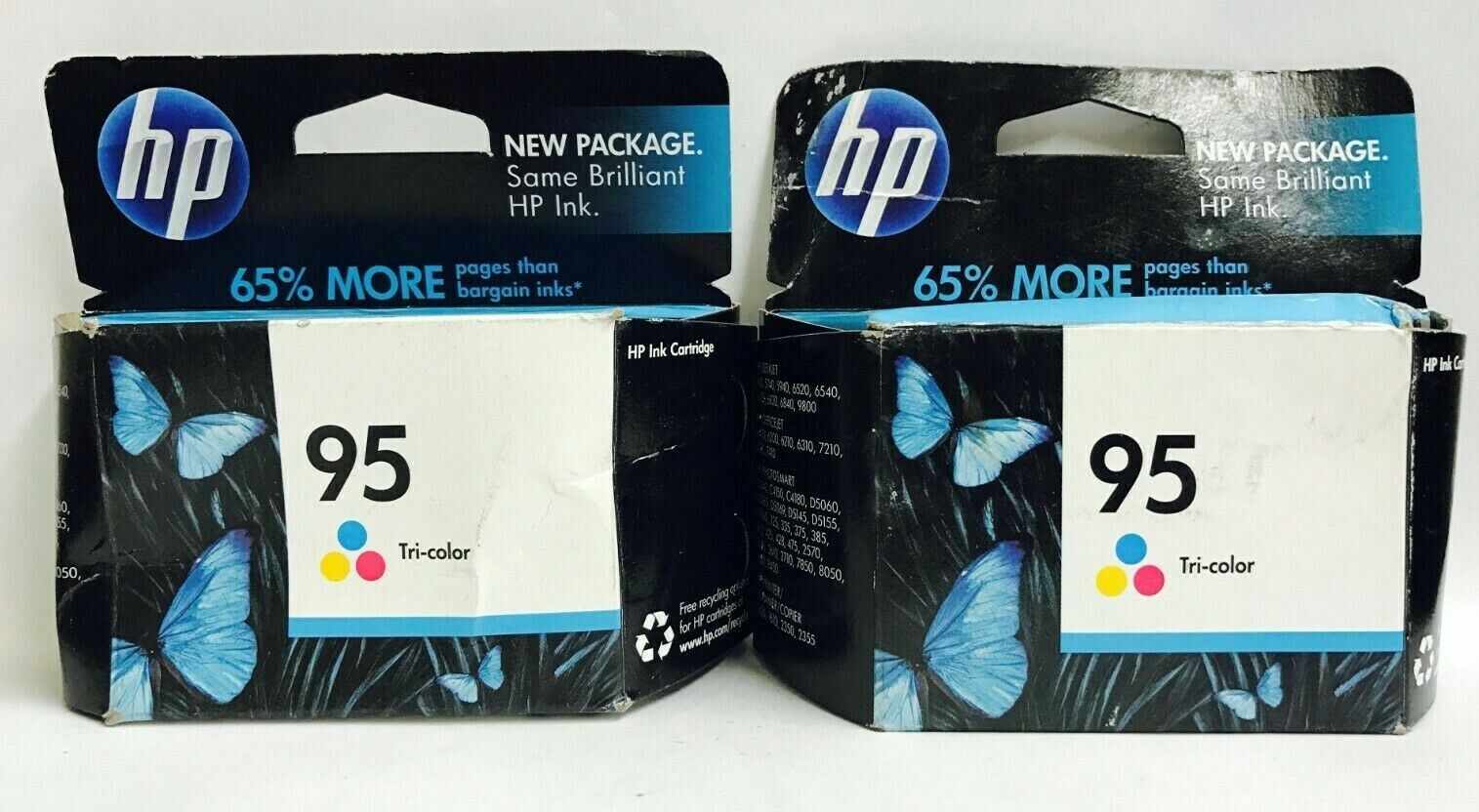 New Genuine 2PK HP 95 Color Ink Cartridges Box DeskJet 460wf Mobile c8766wn140