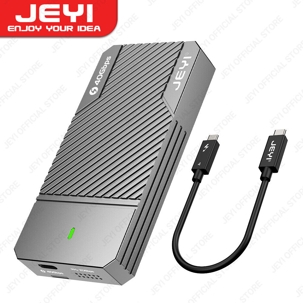 JEYI 40Gbps USB 4.0 M.2 NVMe SSD Enclosure  HDD SSD Enclosure Hard Drive Case