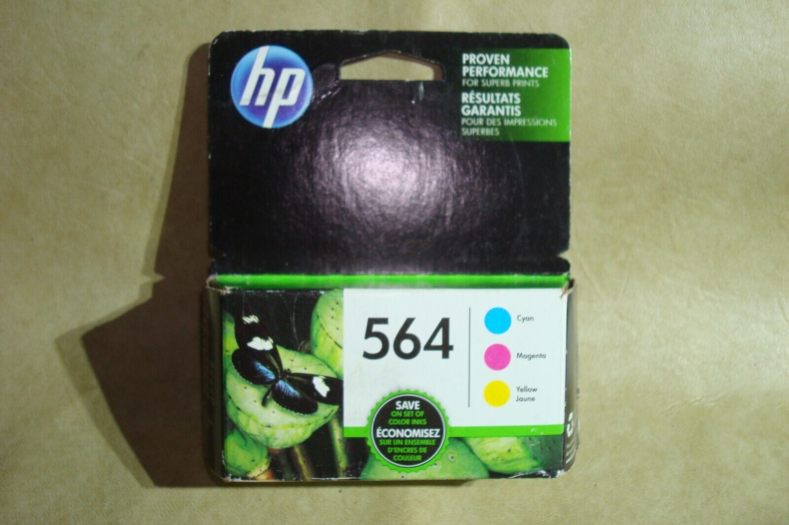 HP 564 Tri-Color Print Cartridges Set of 3 Expiration APR 2019