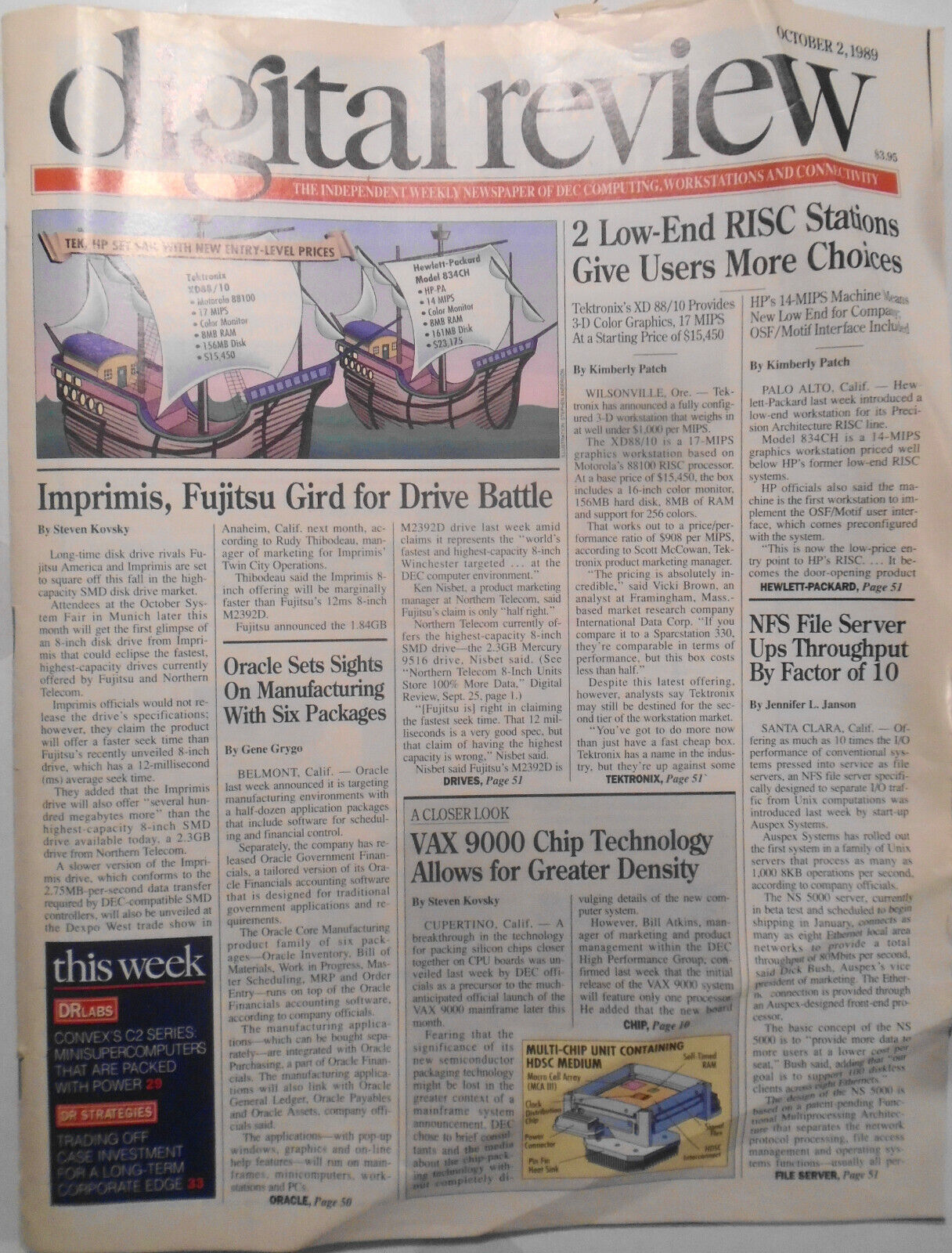 Digital Review, Oct 2, 1989 : independent weekly newspaper of DEC computing