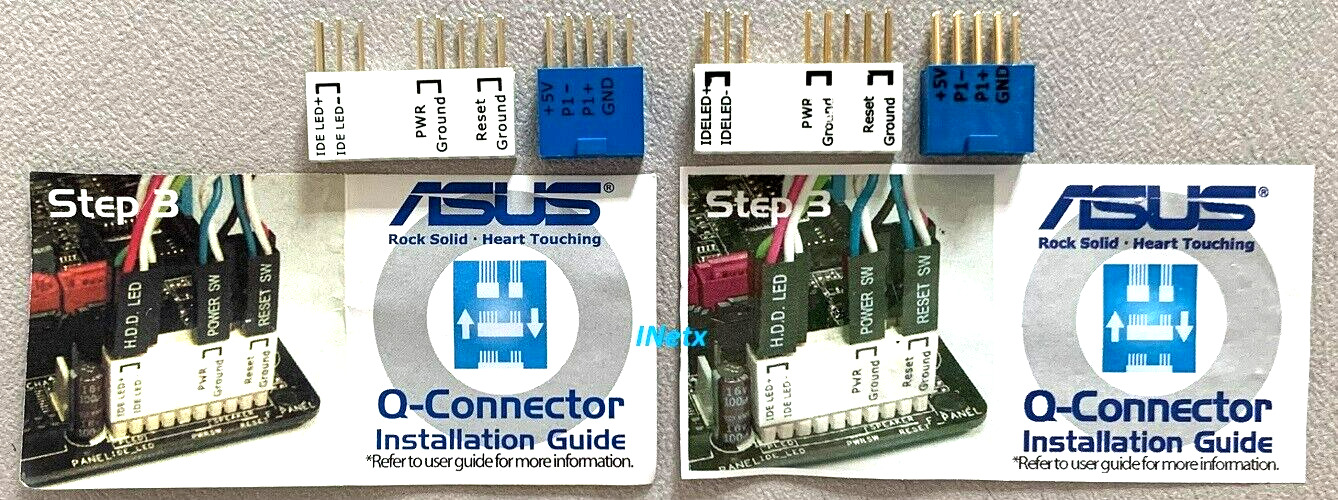 4 pcs ASUS Q-Connector Kit Original part + installation guide