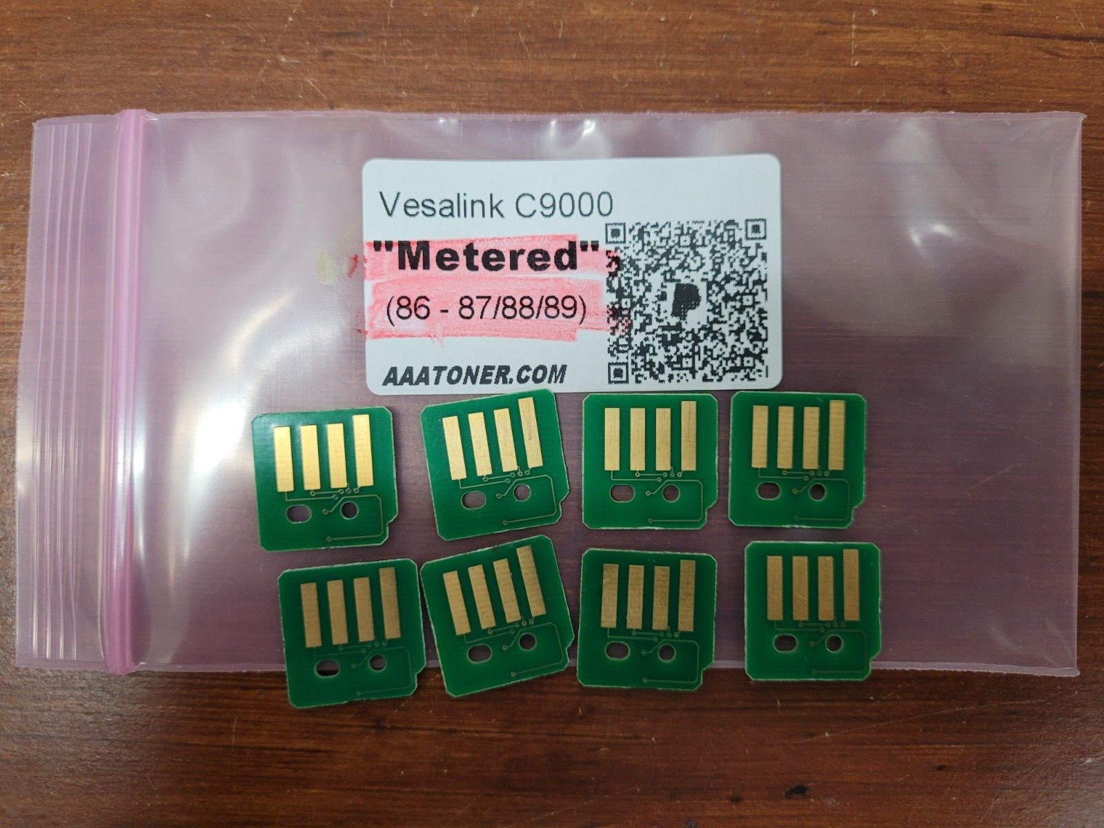 8 x METERED Toner Chip (86 - 87/88/89) for Xerox VersaLink C9000 Refill