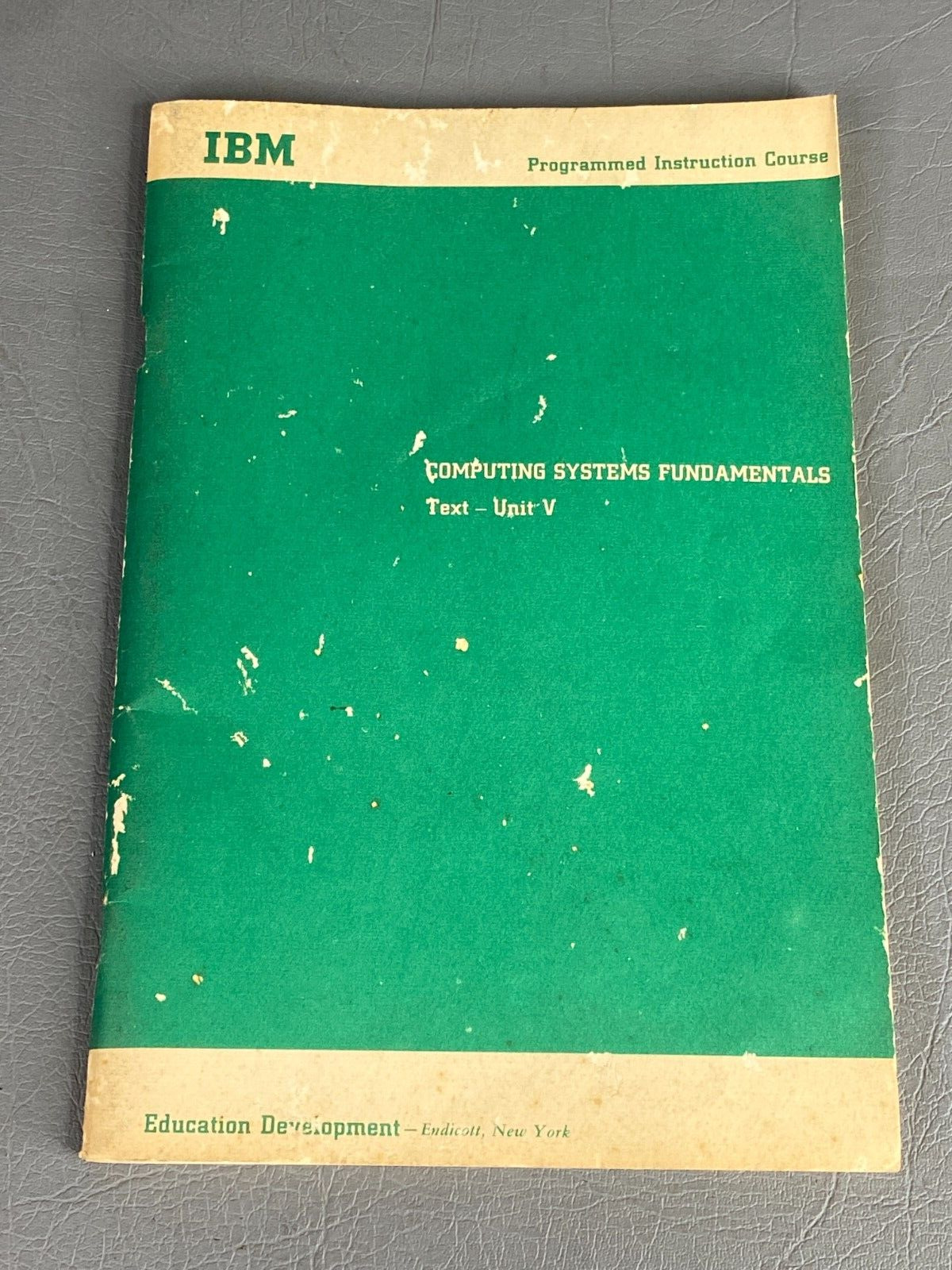 Vintage Early Computer Manual Guide |  IBM Systems Fundamentals 1968 - Book