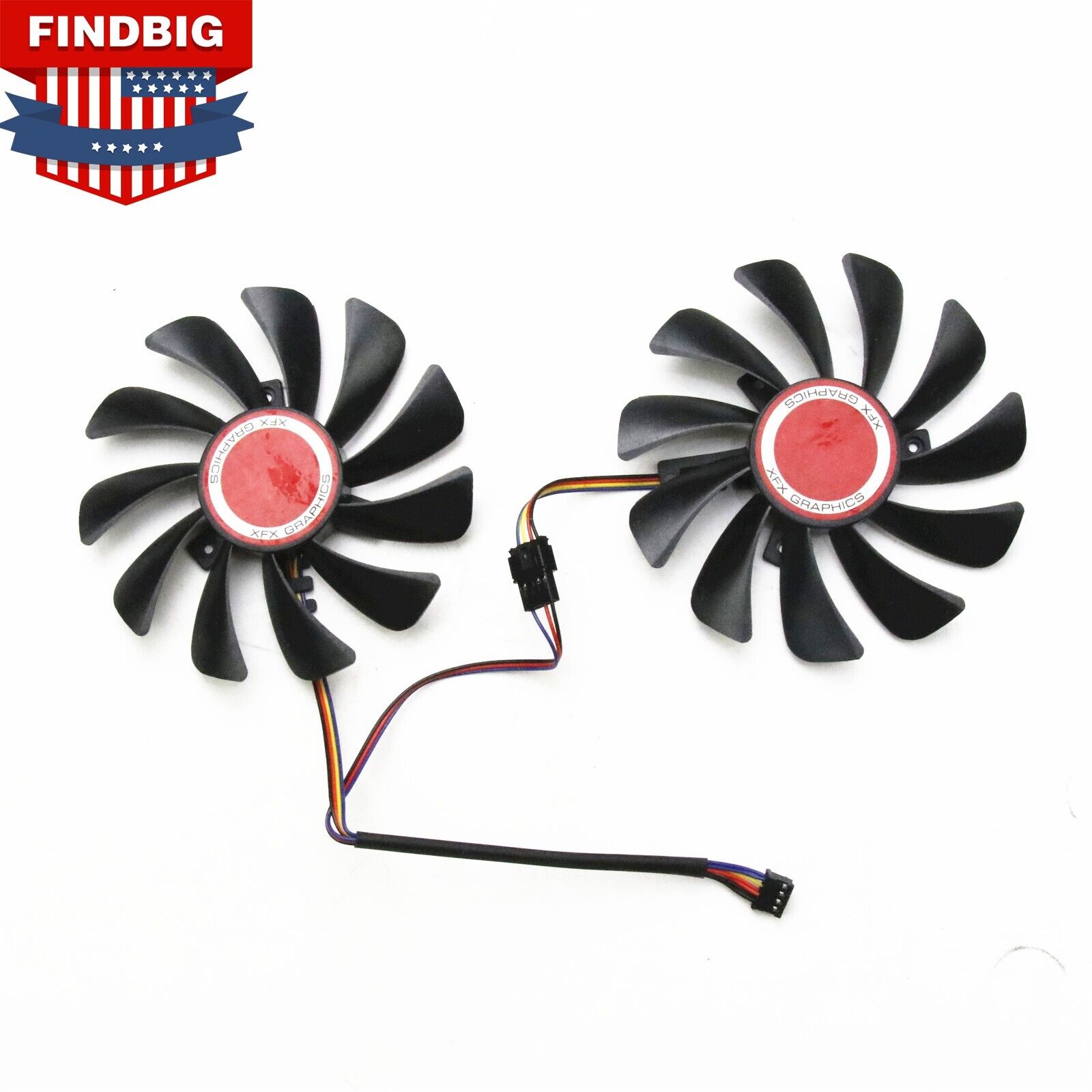 NEW Graphics Card Dual fan for XFX RX580 584 588 95mm Video Card Cooler Fan