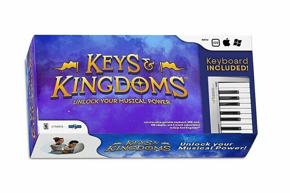 Keys and Kingdoms Piano Learning Adventure Game with Keyboard - NO CODE