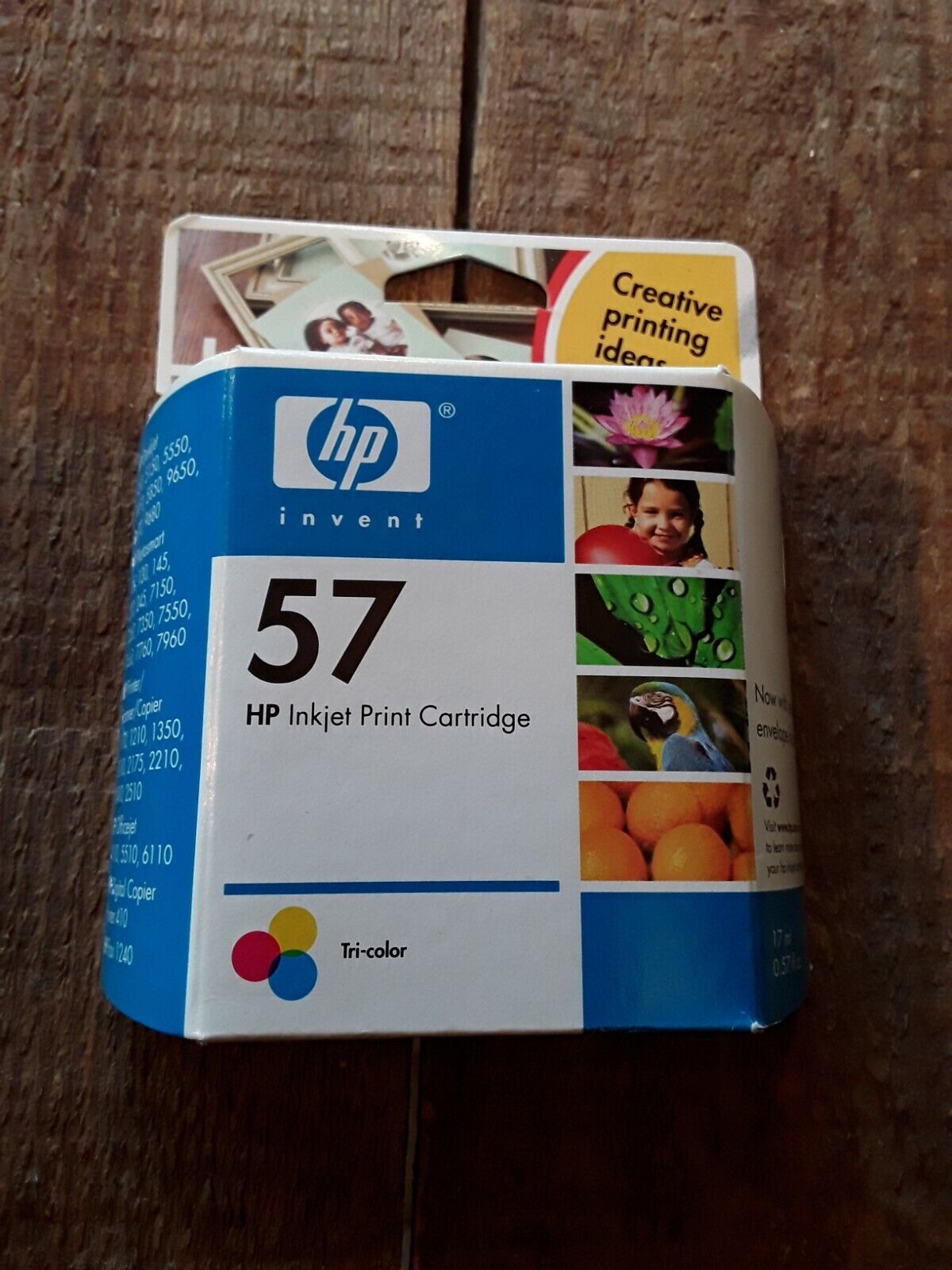 HP Invent 57 TRI COLOR Inkjet Print Cartridge, Expired