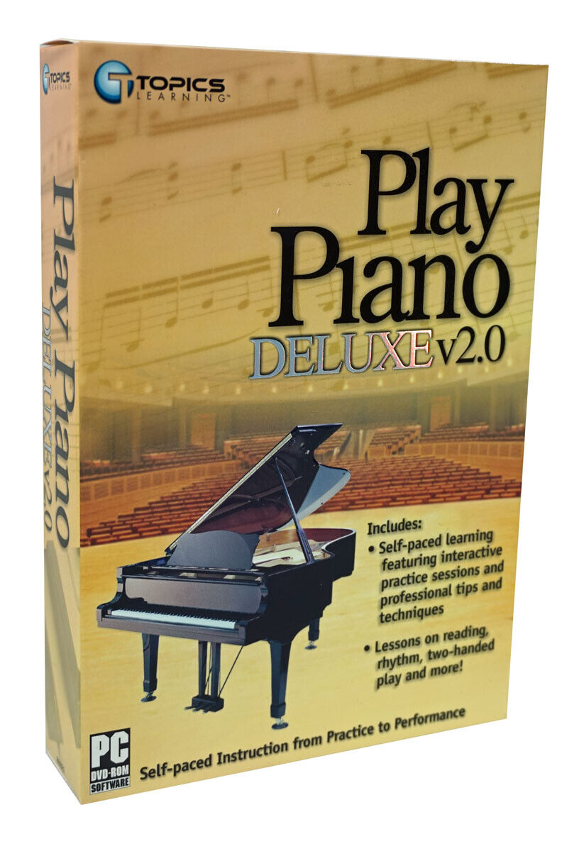 How to Play the Piano DVD-Rom Self-Paced Beginner Instructions - 40+ lessons