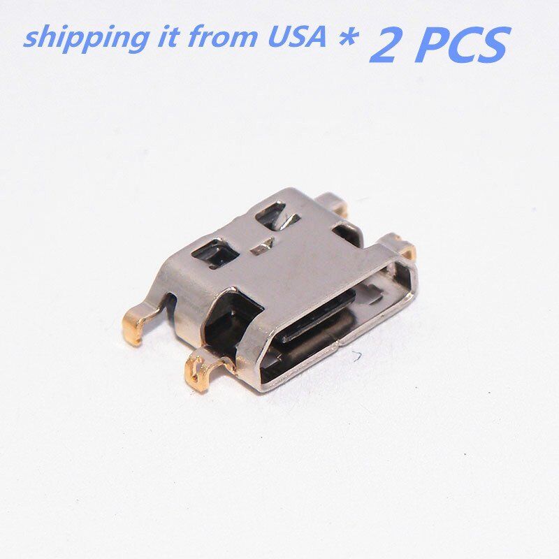 2PCS Micro USB Charging Sync Port Connector for ALCATEL ONE TOUCH FIERCE 2 7040T