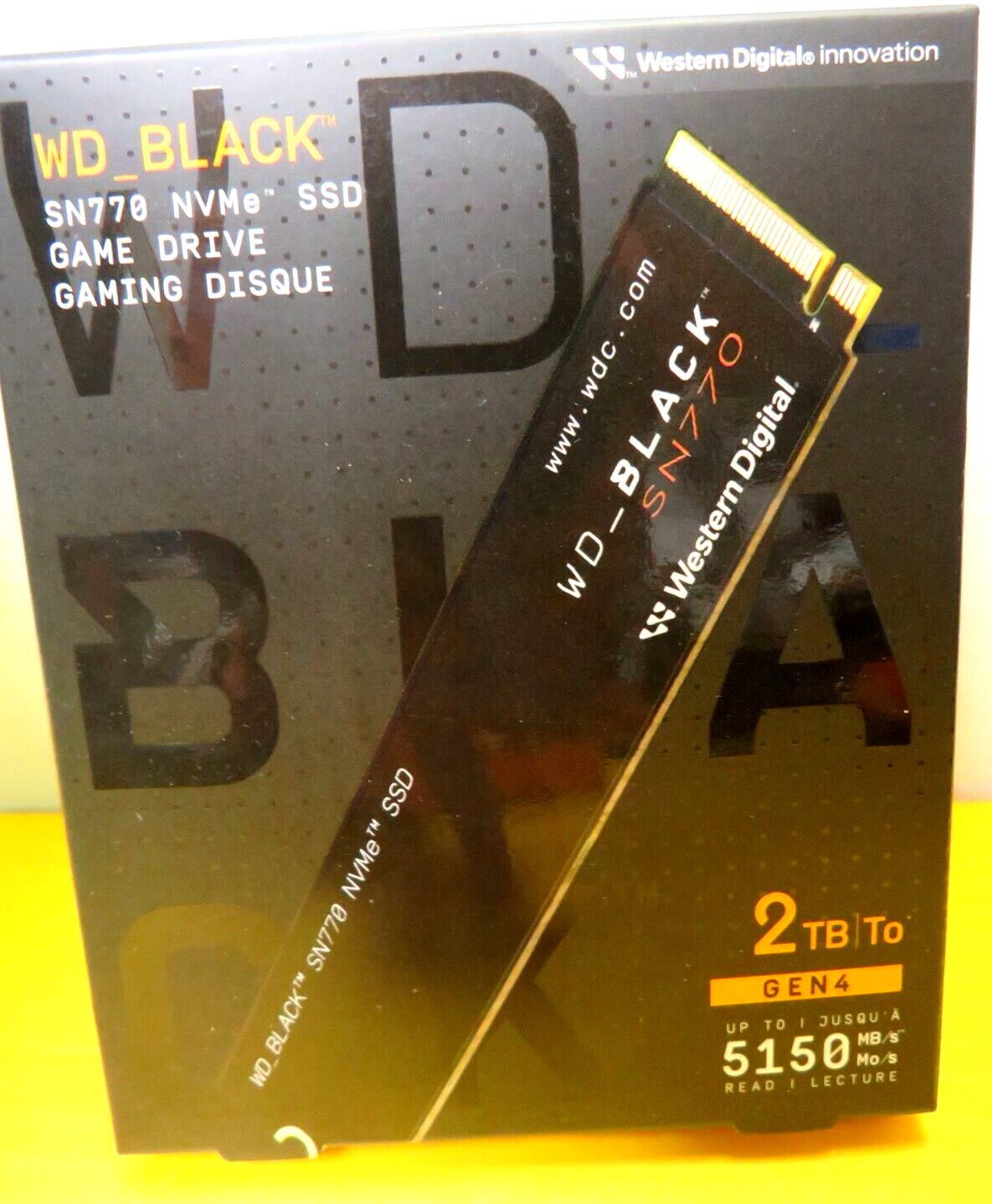 NEW sealed Western Digital WD Black SN770 NVMe 2TB Internal SSD GAMING DRIVE