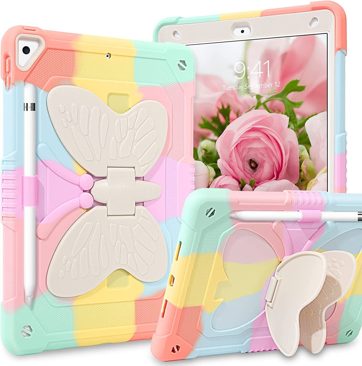 For iPad 5/6/7/8/9th/Pro/Air 2 Shockproof Kids Safety Hard Stand Case Cover