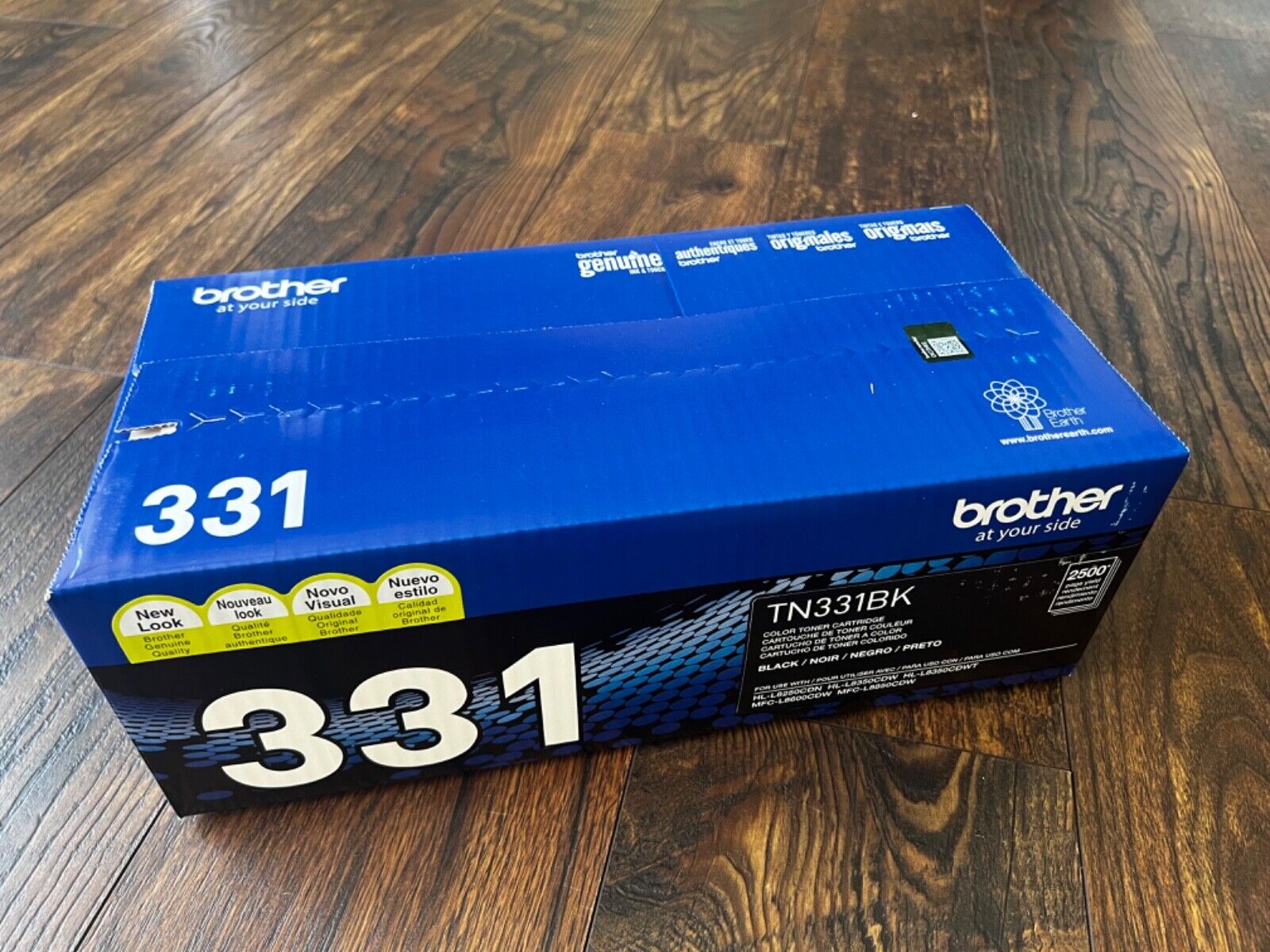 Brother TN331 Standard Yield Black Toner Cartridge - New / Sealed Genuine 331