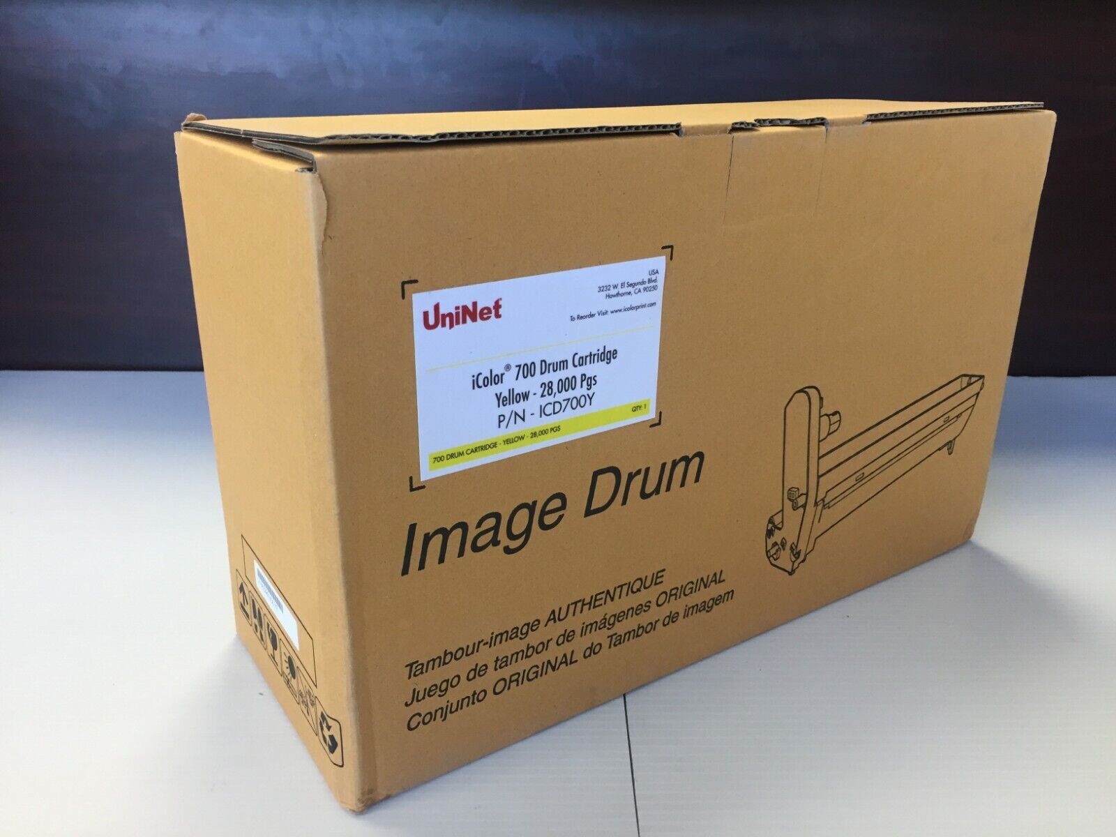 New UniNet iColor 700 Yellow Drum Cartridge