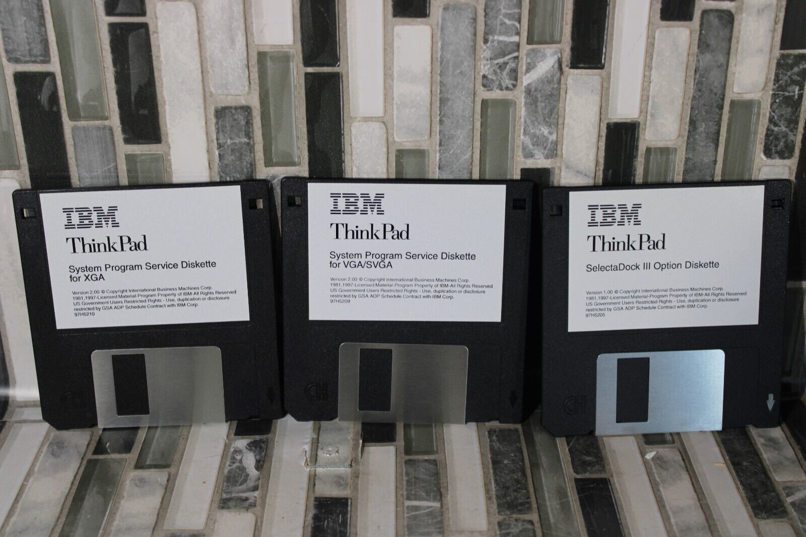 IBM Thinkpad Vintage Diskettes Set of 3