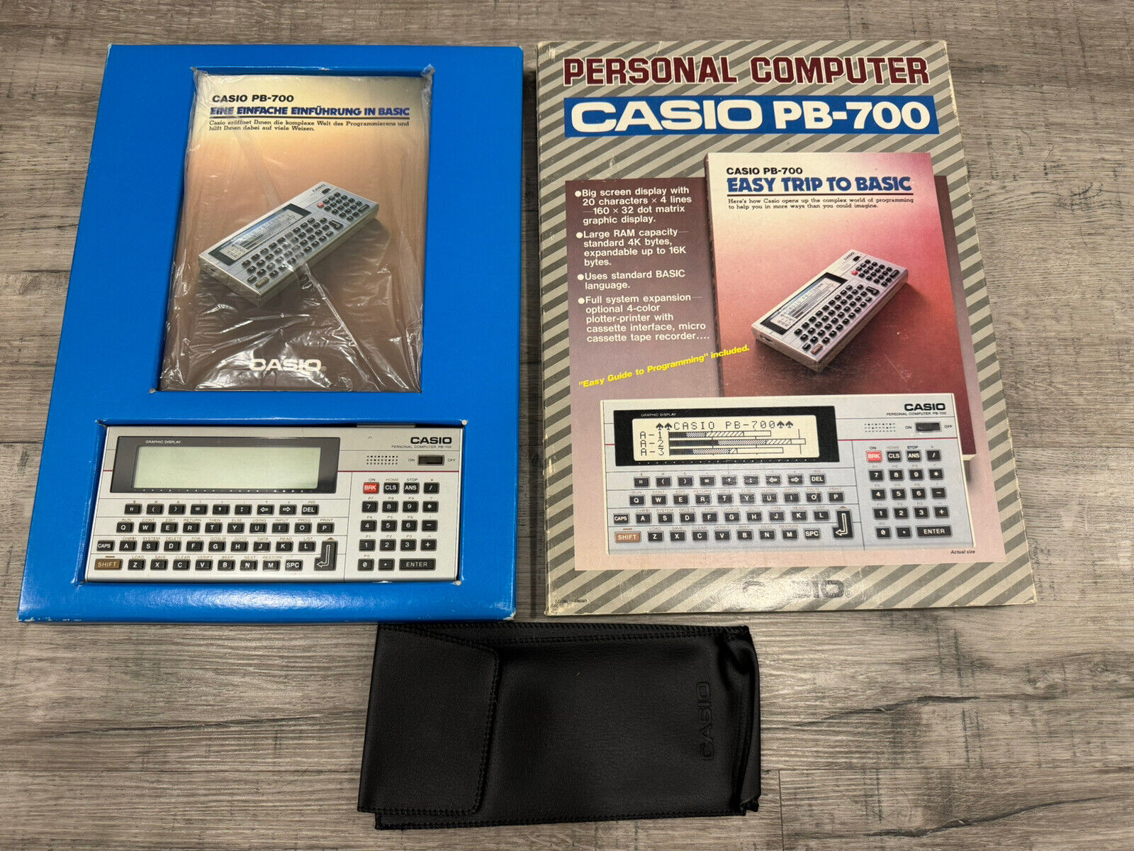 Vintage Casio PB-700 Personal Computer - With Original Box - Tested & Working