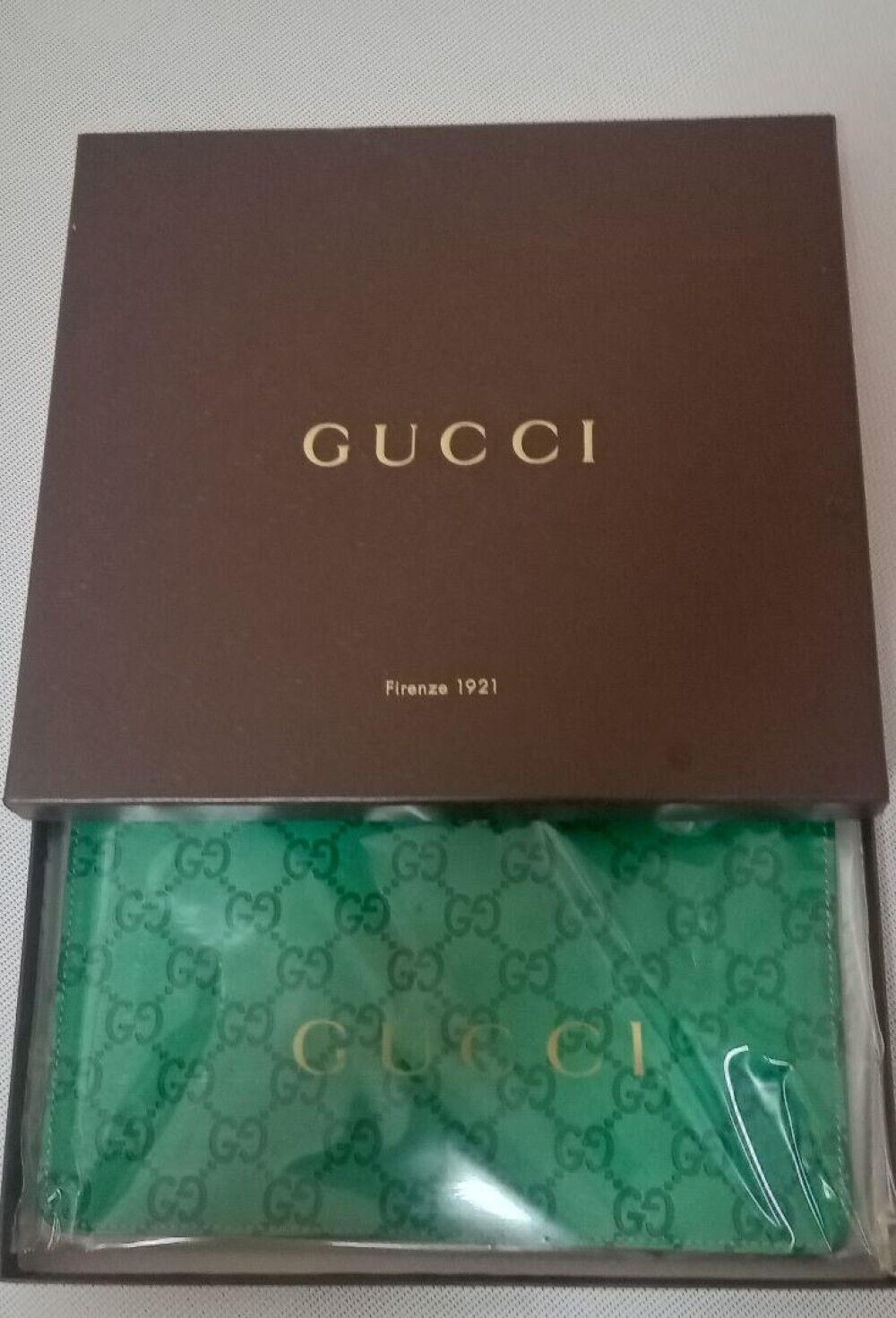 Gucci Mouse Pad New Monogram Striped Limited Green Brown Color Rare Pad #G001