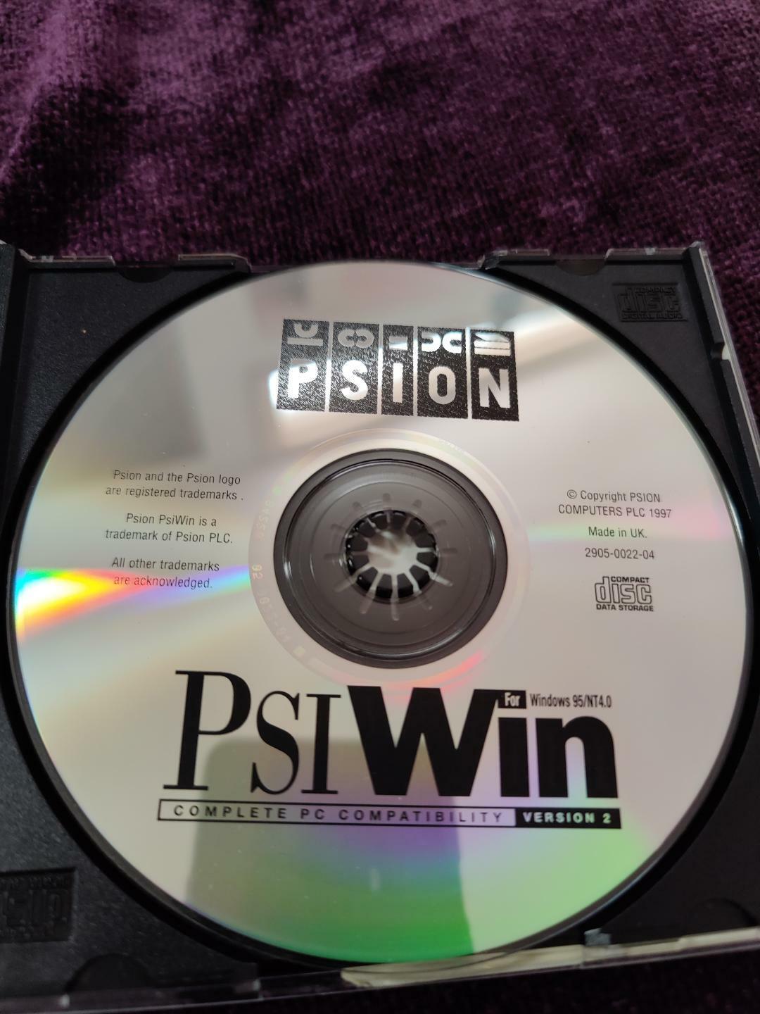 Psion PSI Win2 | Vintage Software | Original Disk Mint | Version 2
