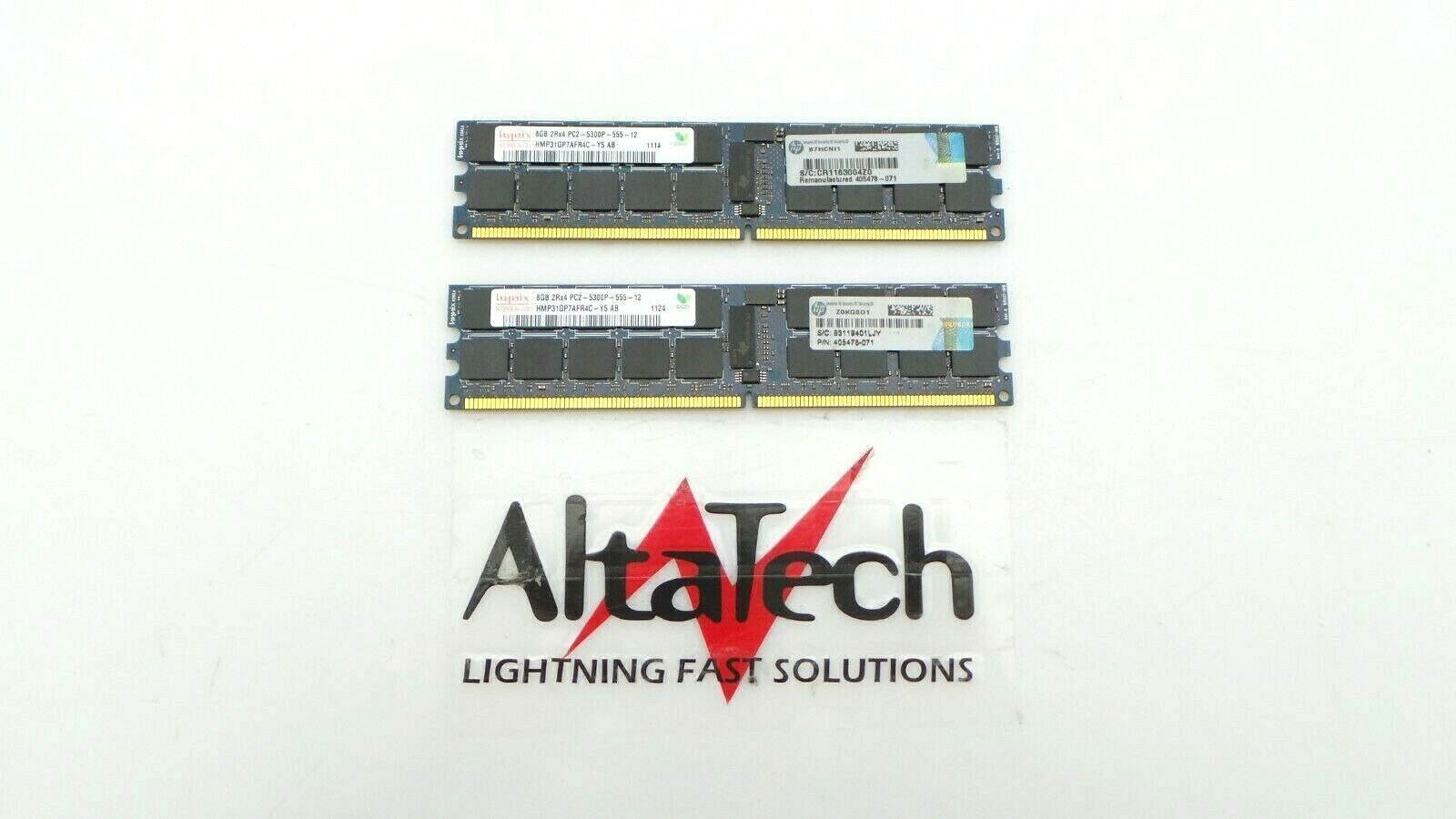 HP 408855-B21 16GB (2x8GB) 2Rx4 PC2-5300 DDR2 SDRAM ECC RAM Memory Kit