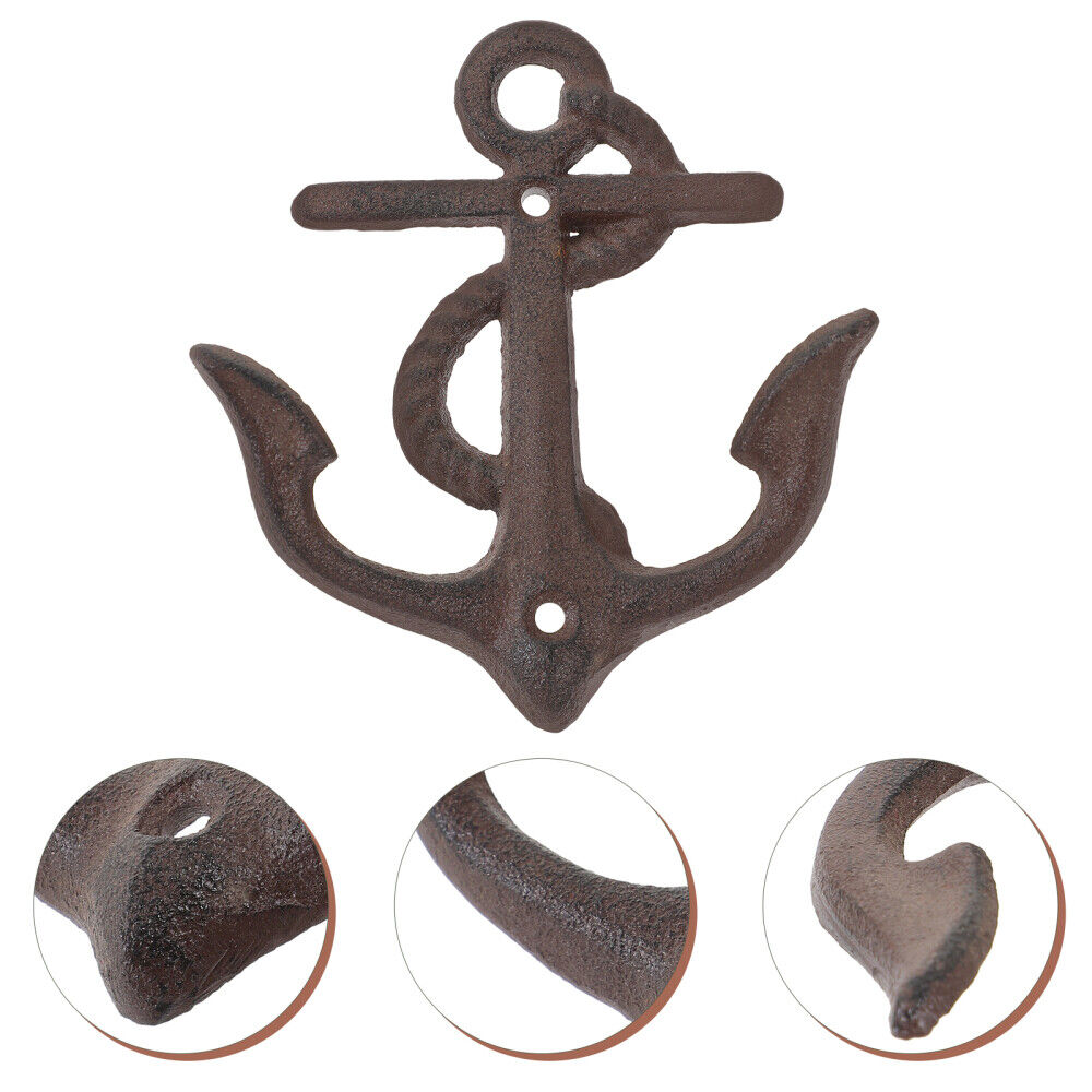 Vintage Anchor Hook Rustic Cast Iron Nautical Boat Anchor Molding Wall Hook