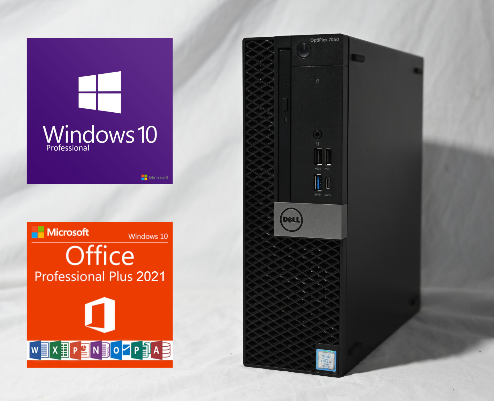 Dell Desktop PC Intel i7, 16GB RAM up to 1TB SSD Windows 10 Pro Microsoft Office