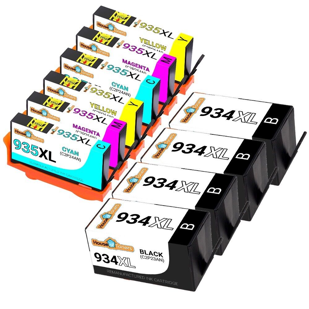 10 Pack #934XL #935XL Ink Cartridges for HP Officejet 6812 6815