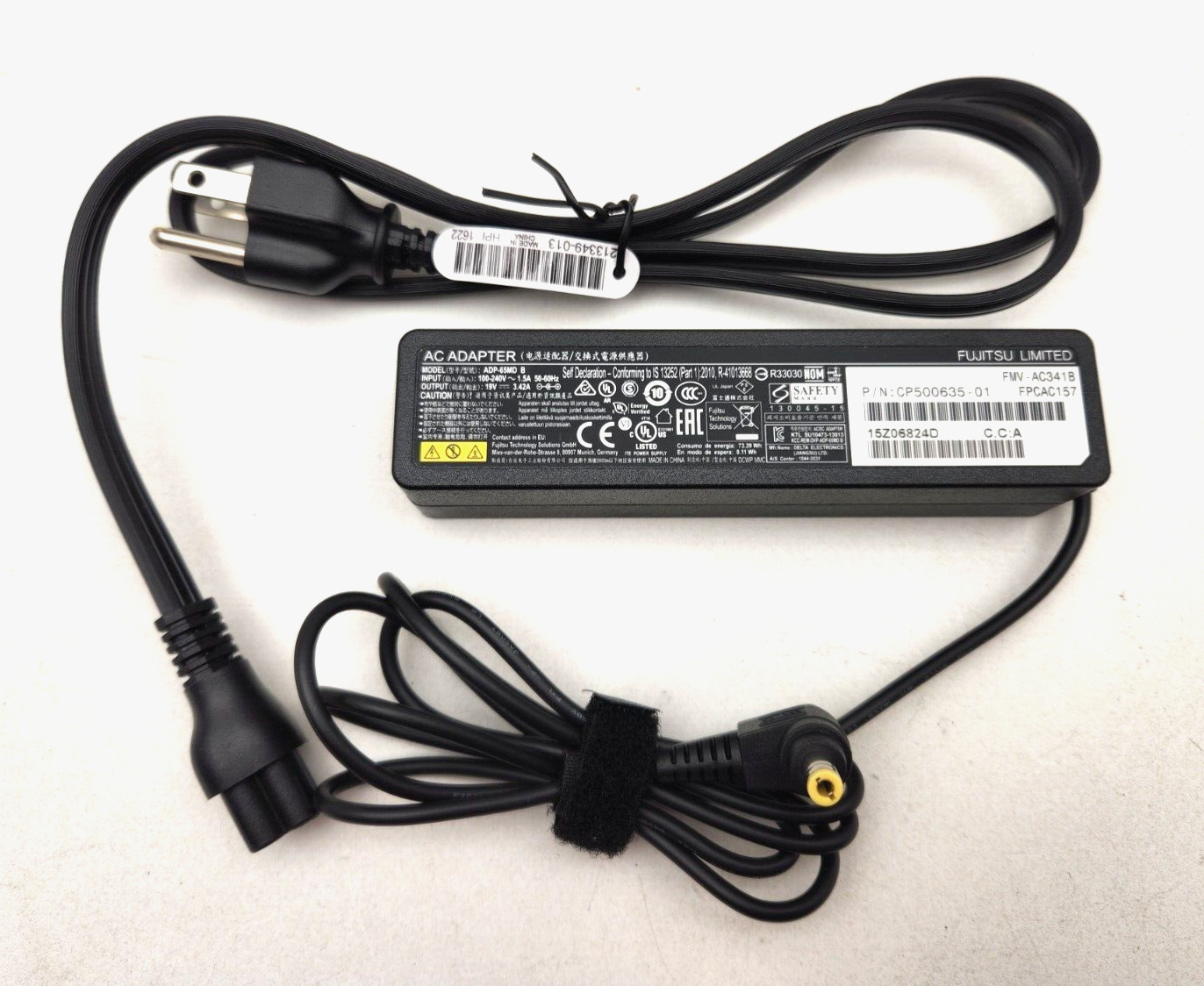 Fujitsu AC Adapter A13-065N3A 19V 3.42A Laptop Charger 65W w/Cord