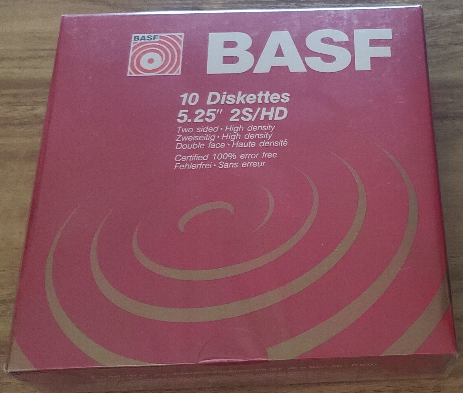 BASF 10 Floppy Diskettes 5.25 inch 2S/HD