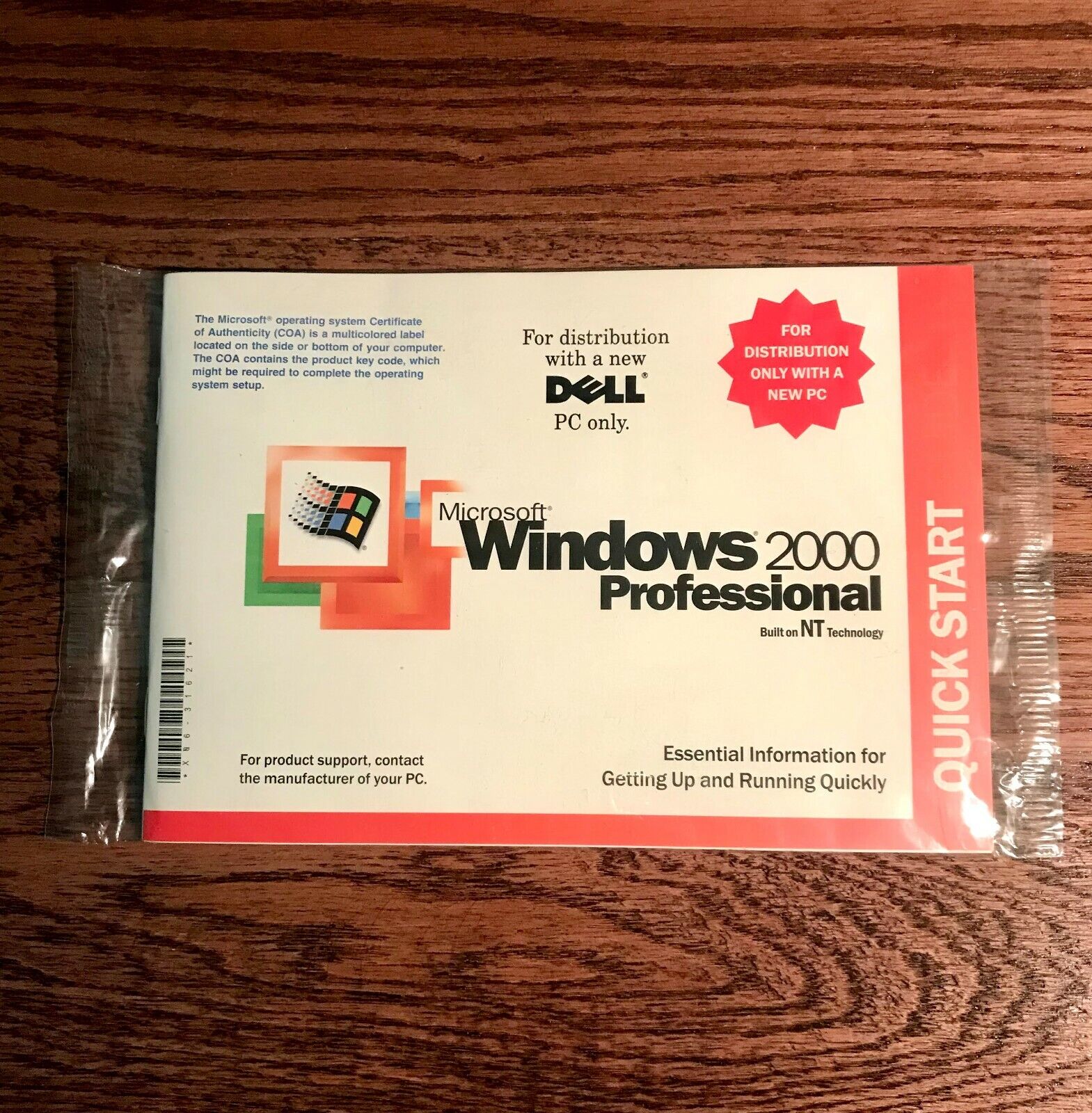 Dell Microsoft Windows 2000 Professional Reinstallation CD WK2+SP1 in packaging