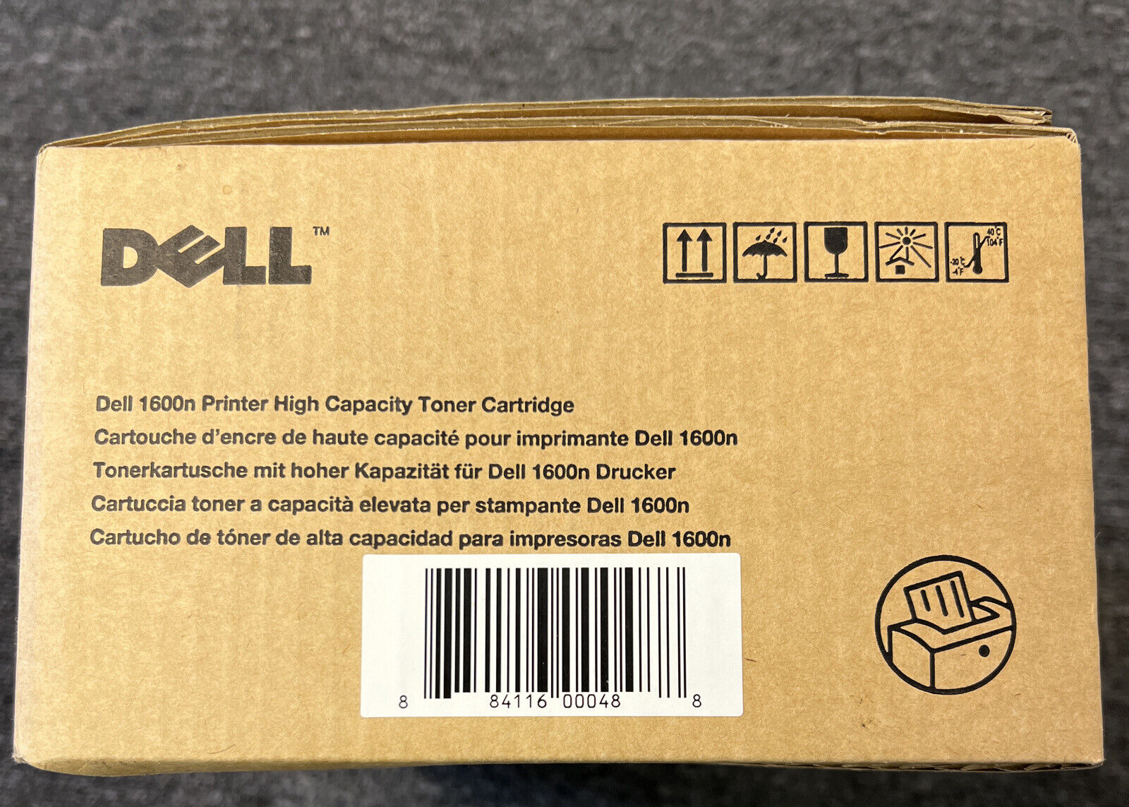 Genuine Dell 1600n 5000 pages Black High Yield Toner Cartridge