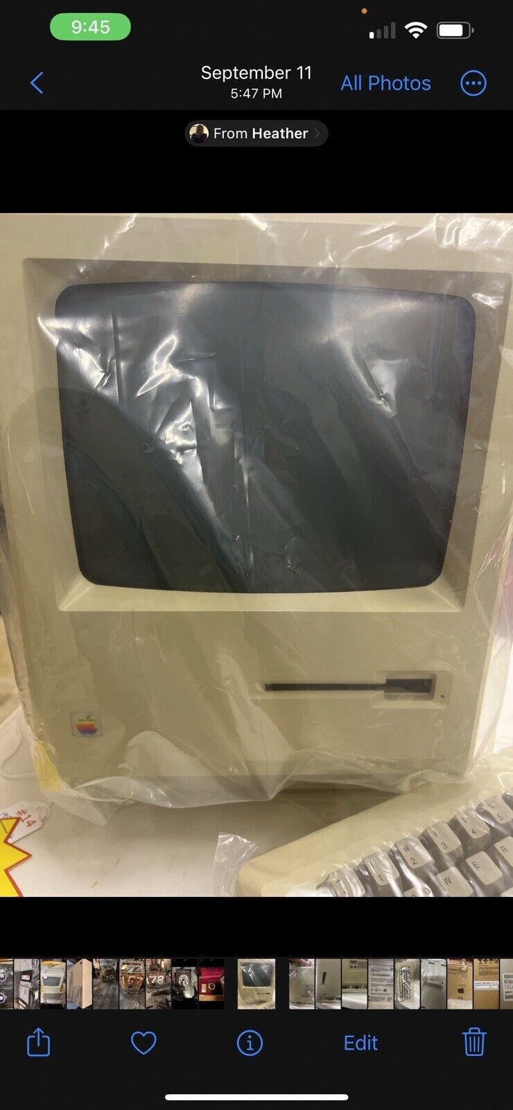 vintage apple computer and box