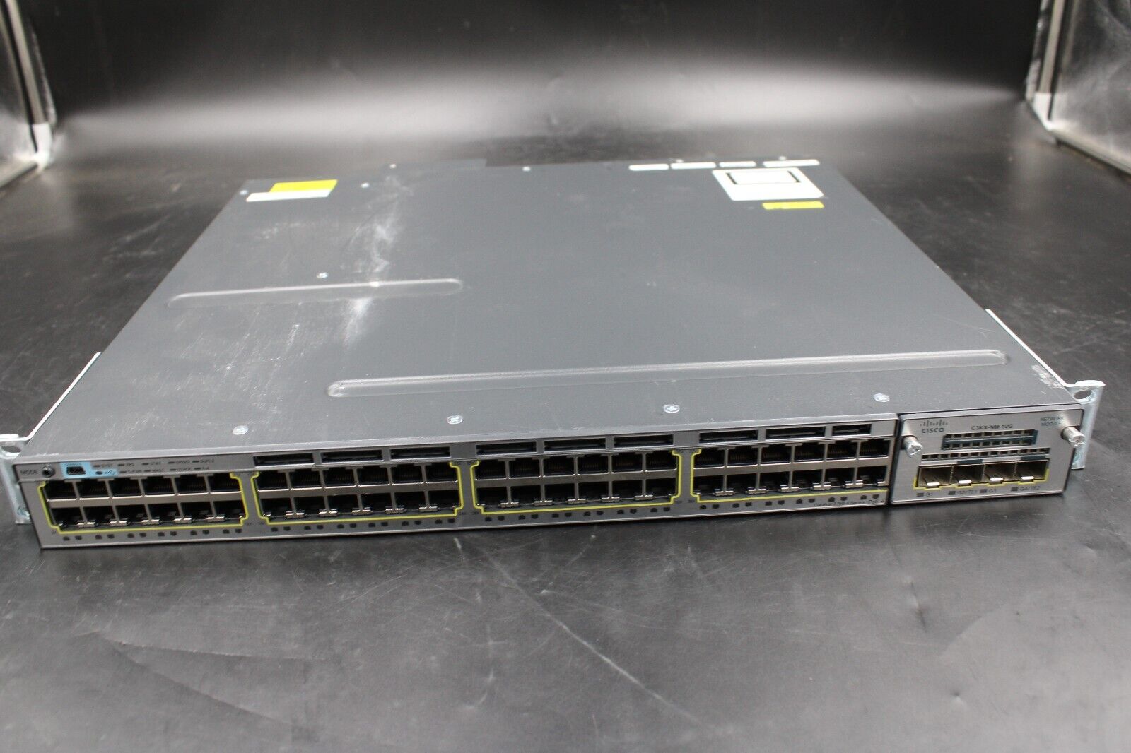 Cisco Catalyst WS-C3750X-48PF-S 48-Port Gigabit Network Switch With 10G Module