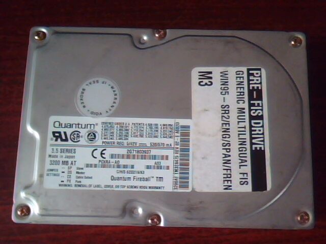 Hard Disk Drive IDE Quantum Fireball TM 3200AT TM32A012 02-D PCXRA-AO TM32A475