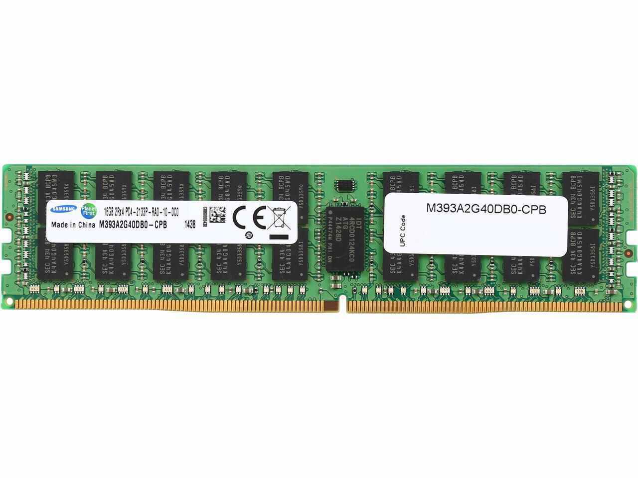 SAMSUNG 16GB ECC REG DDR4 2133MHz PC4-17000 288-Pin Server Memory RAM 2Rx4 LOT
