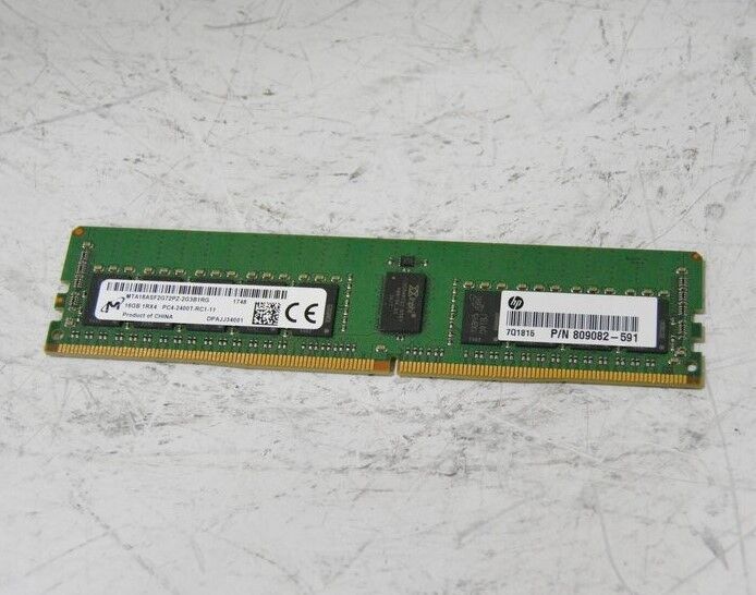 Micron hp 809082-591 MTA18ASF2G72PZ-2G3B1RG 16GB Server Memory PC4 DDR4 RAM