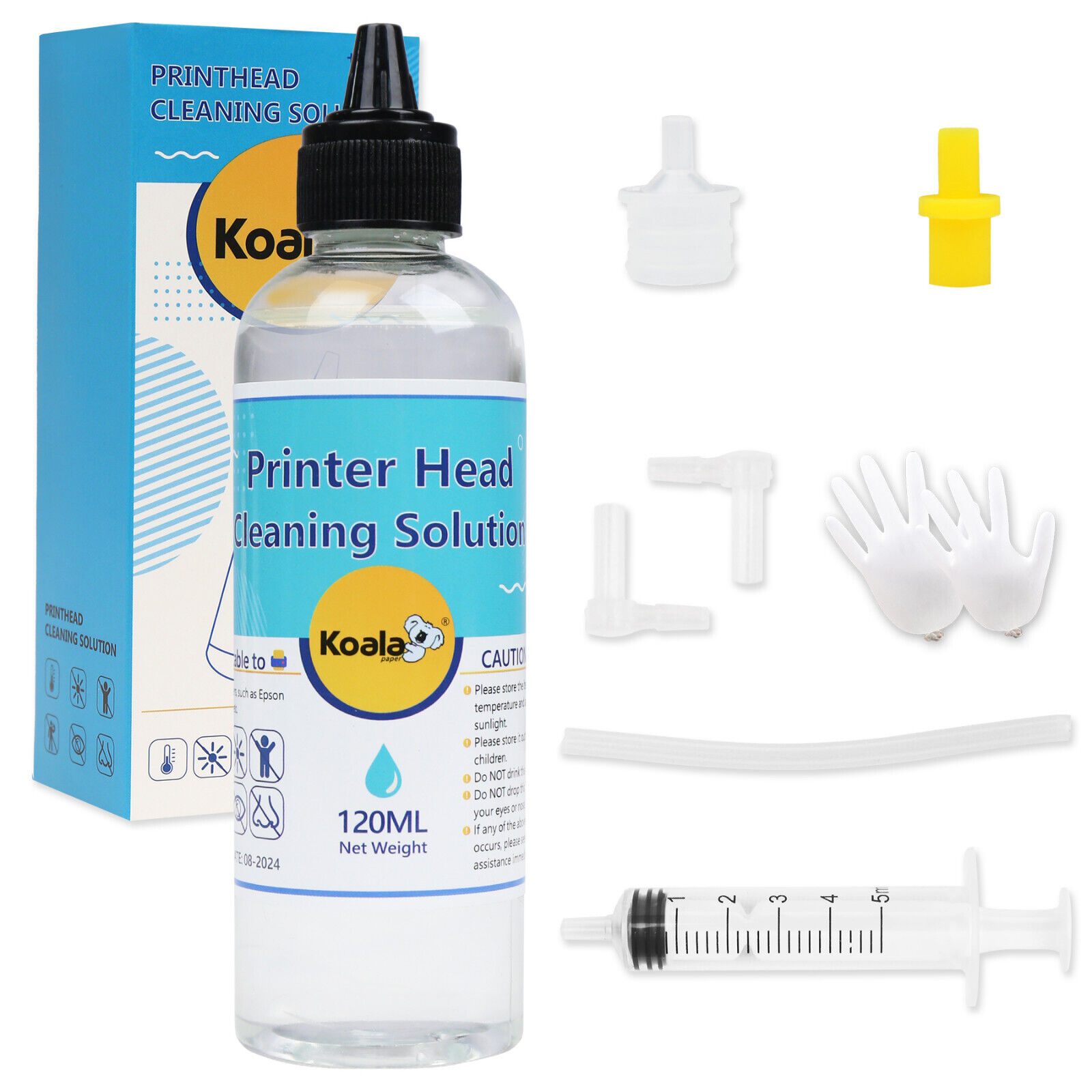 Koala Print Head Cleaner Kit 120ML for Epson HP Canon Brother Cleaning Solution