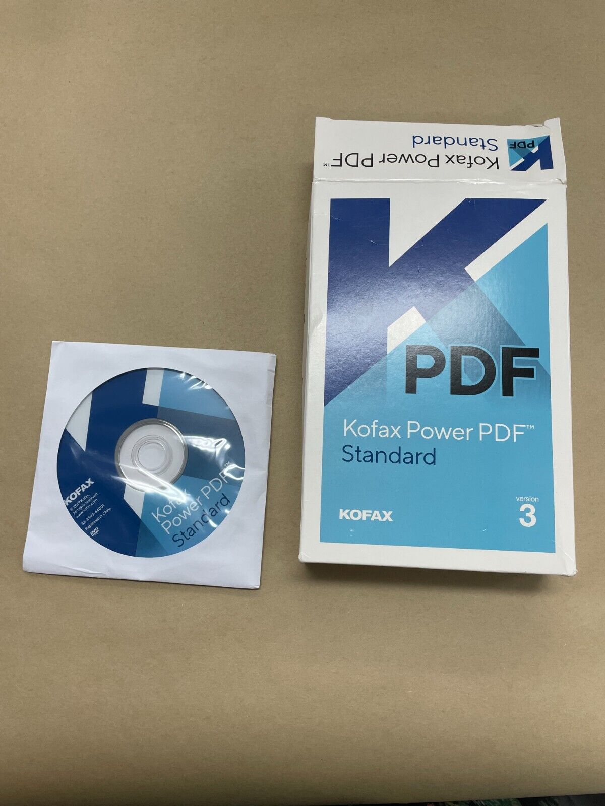 Kofax Power PDF 3 Standard (Sealed CD) Open Box NEW