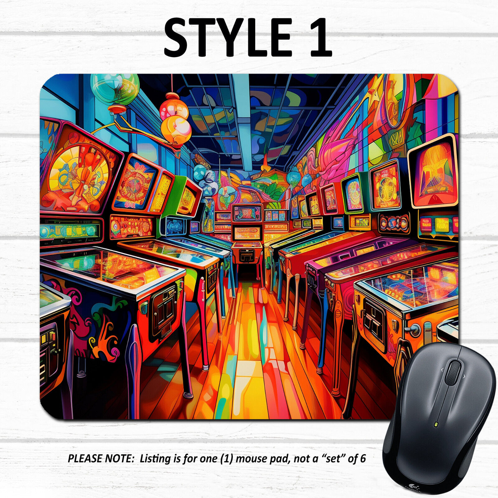 Pinball Player #4 - Mouse Pad - Pinball Wizard Pins Retro Arcade Mousepad Gift