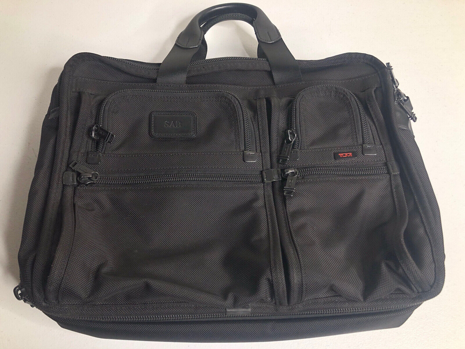 TUMI ALPHA Large Black Expandable Laptop Travel Bag 26160DH