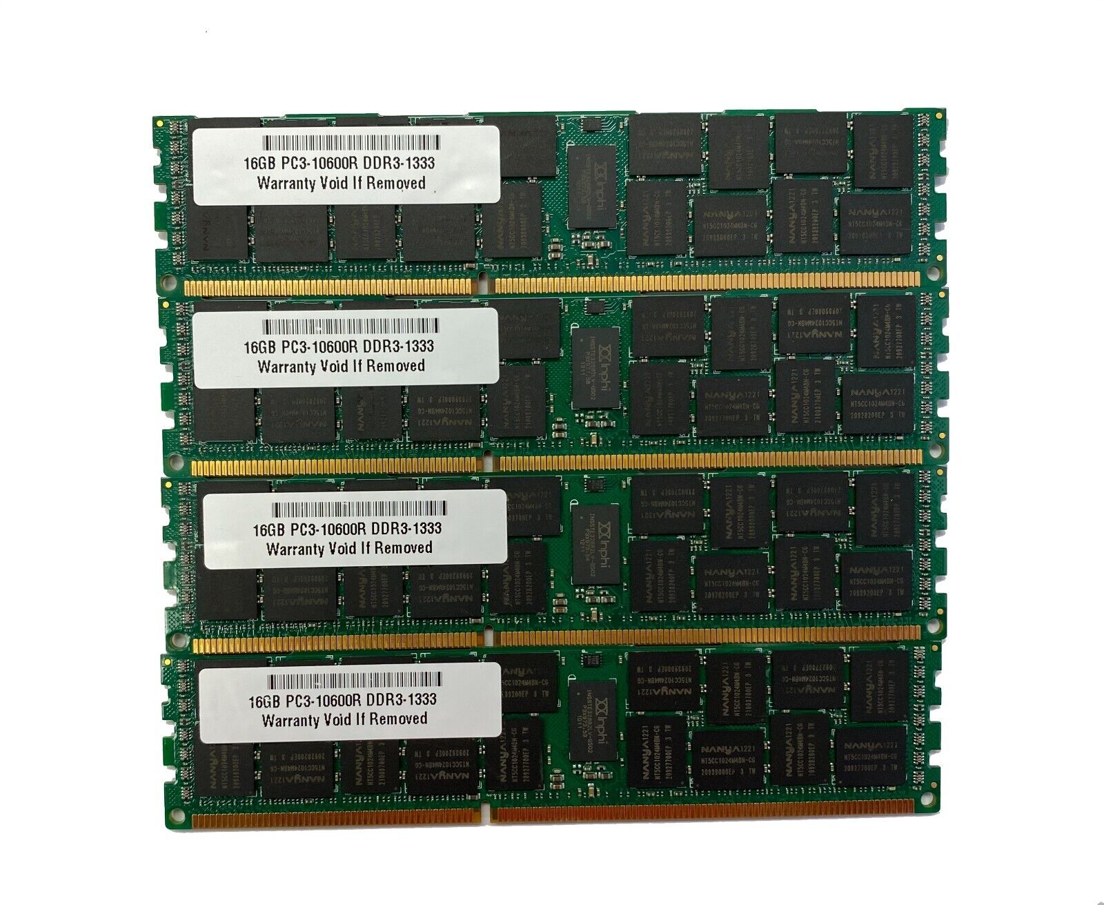 64GB 4X16GB Memory for Dell PowerEdge T610, M610, M710 DDR3 PC3L-10600 ECC RDIMM