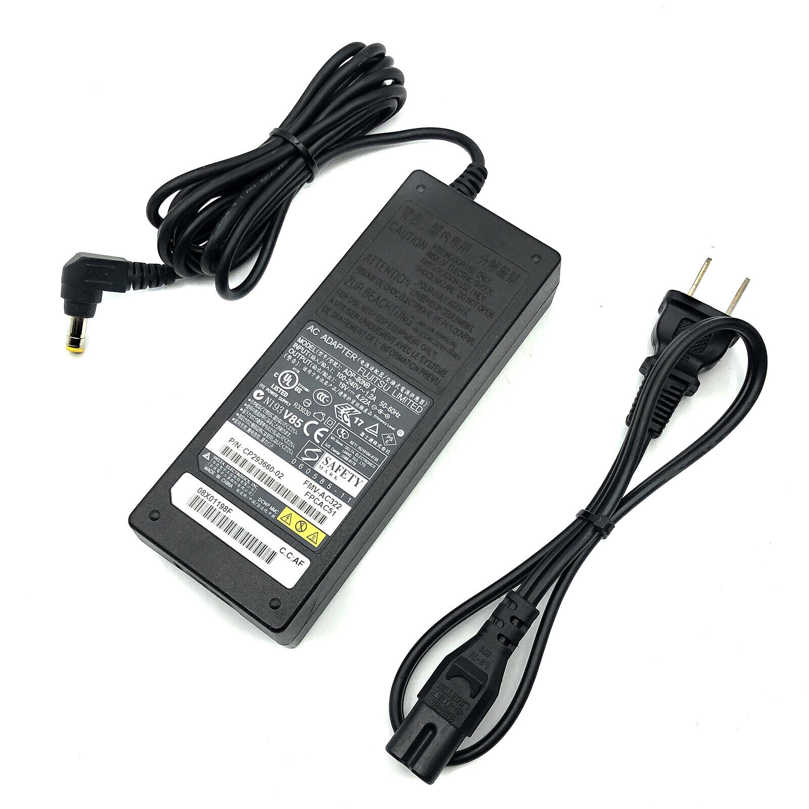 Genuine Fujitsu AC Adapter 80W for LifeBook T900 T901 Laptop Tablet PC w/Cord 