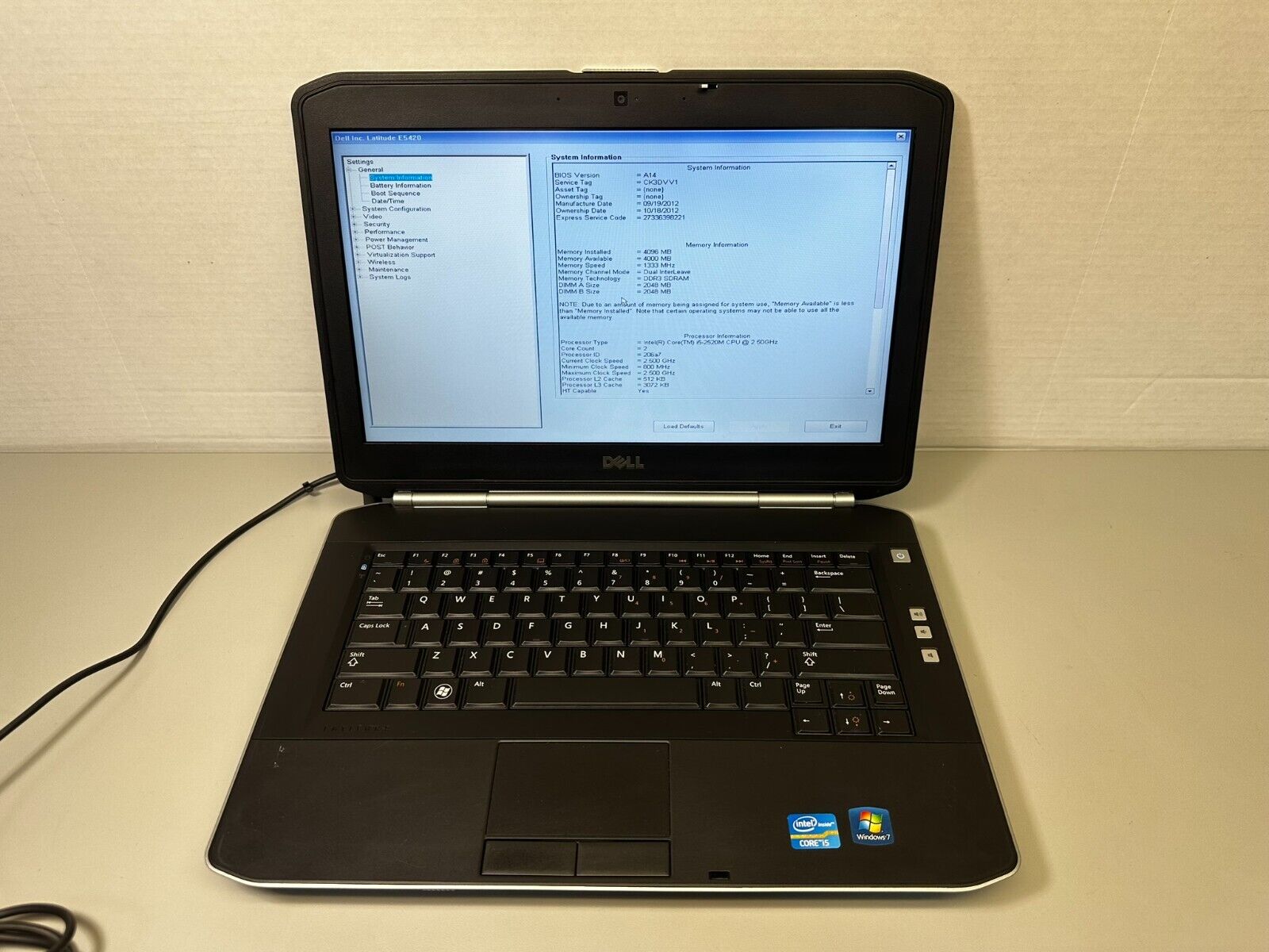 DELL Latitude E5420 Laptop i5-2520M 2.5GHz 4-8GB 250-320GB